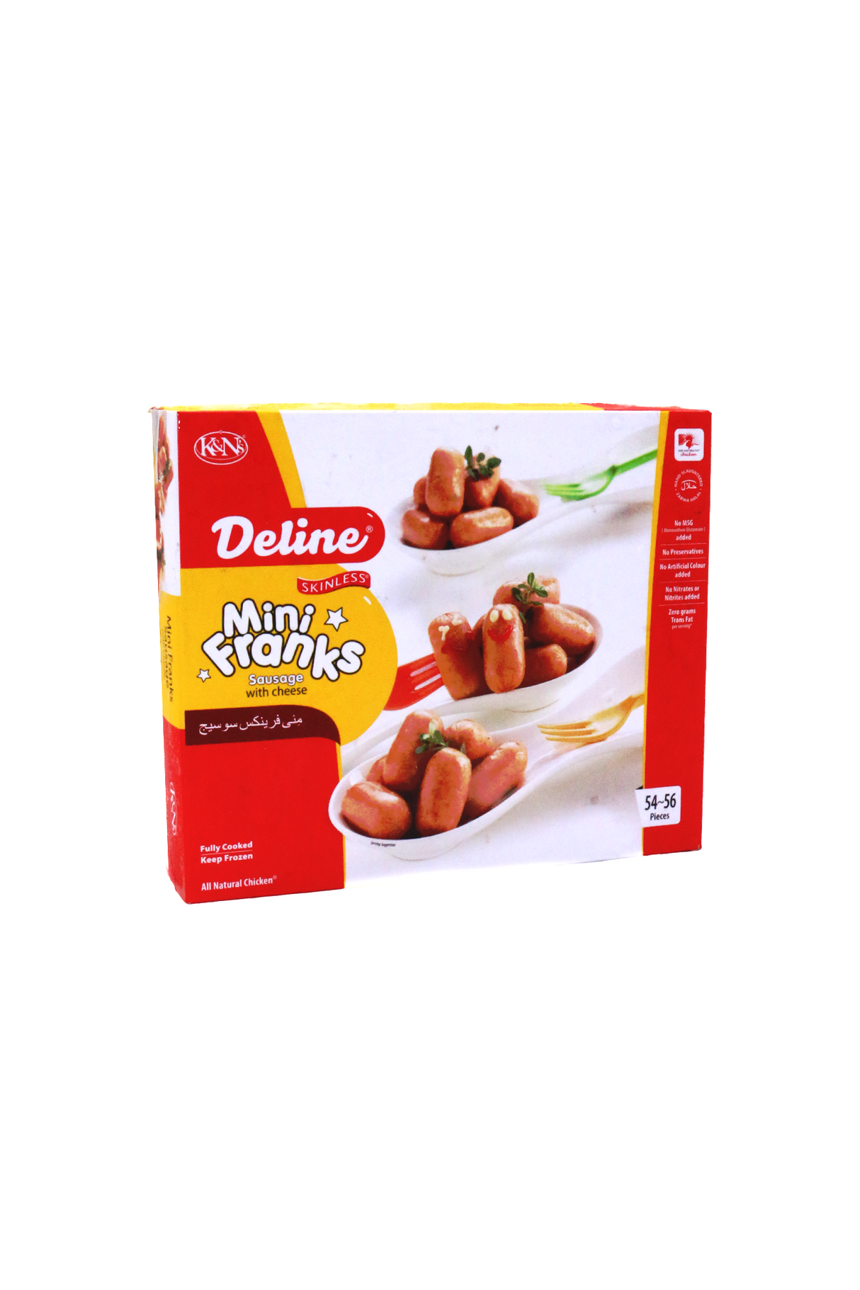 k&n mini franks sausage&mini cheese 700g