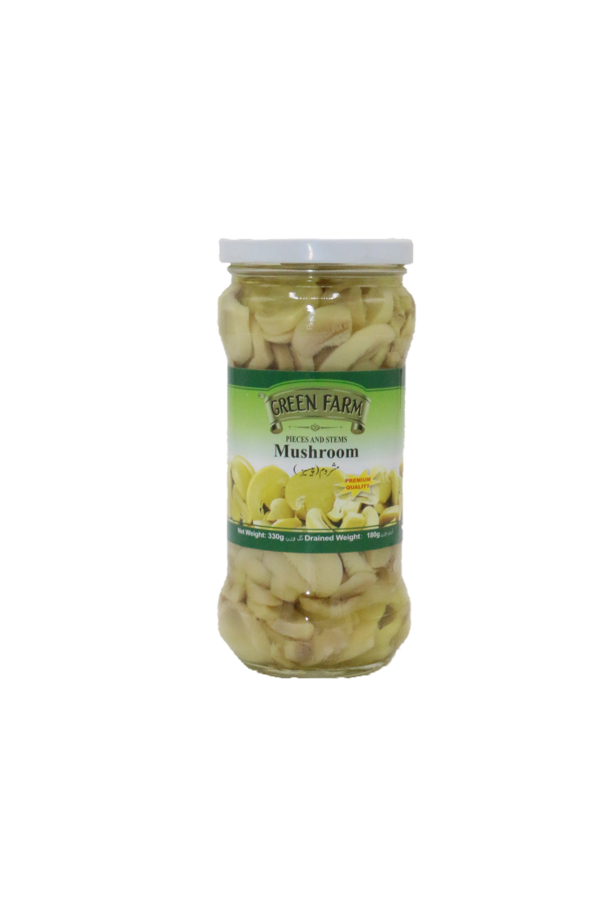 green farm mushroom pieces 330g