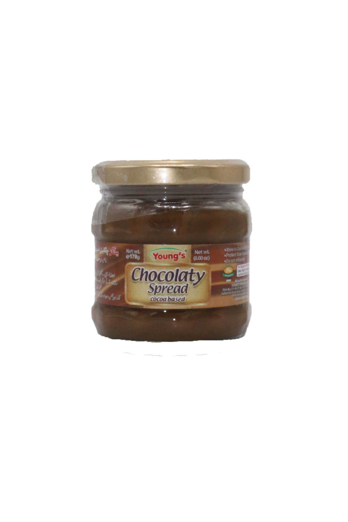 youngs chocolaty spread cocoa based 170g