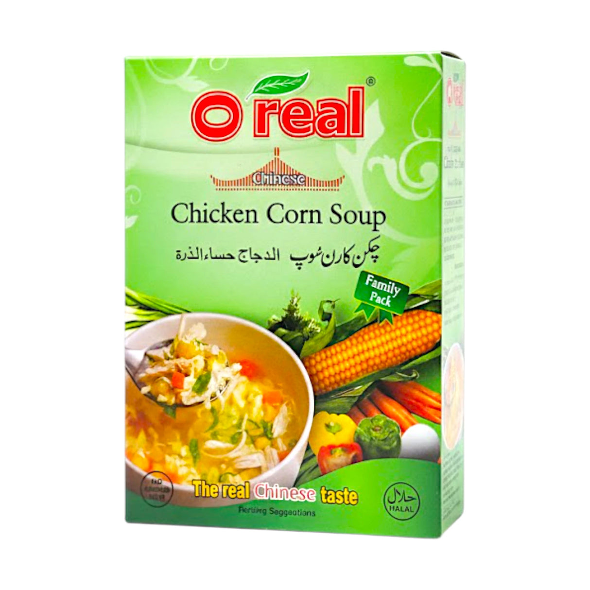 o real soup chicken corn 45g