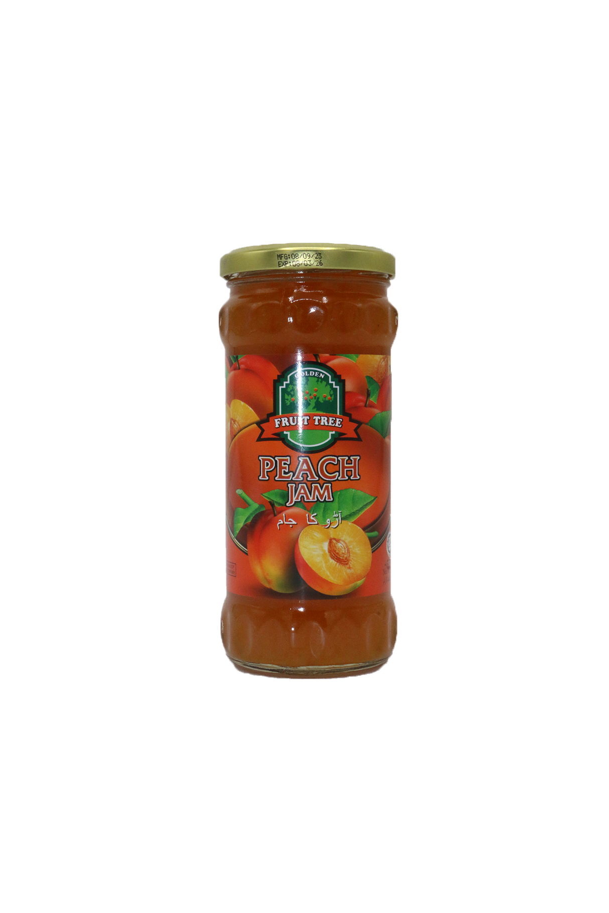 golden fruit tree jam peach 440g malaysia
