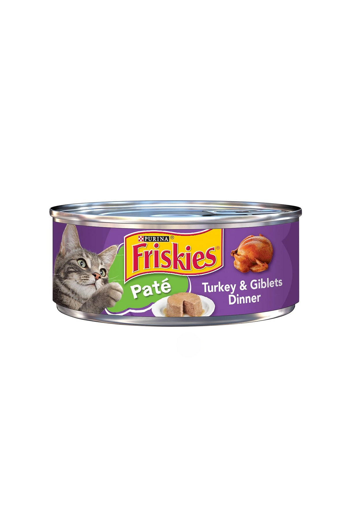 friskies cat food pate turkey&giblets dinner 156g