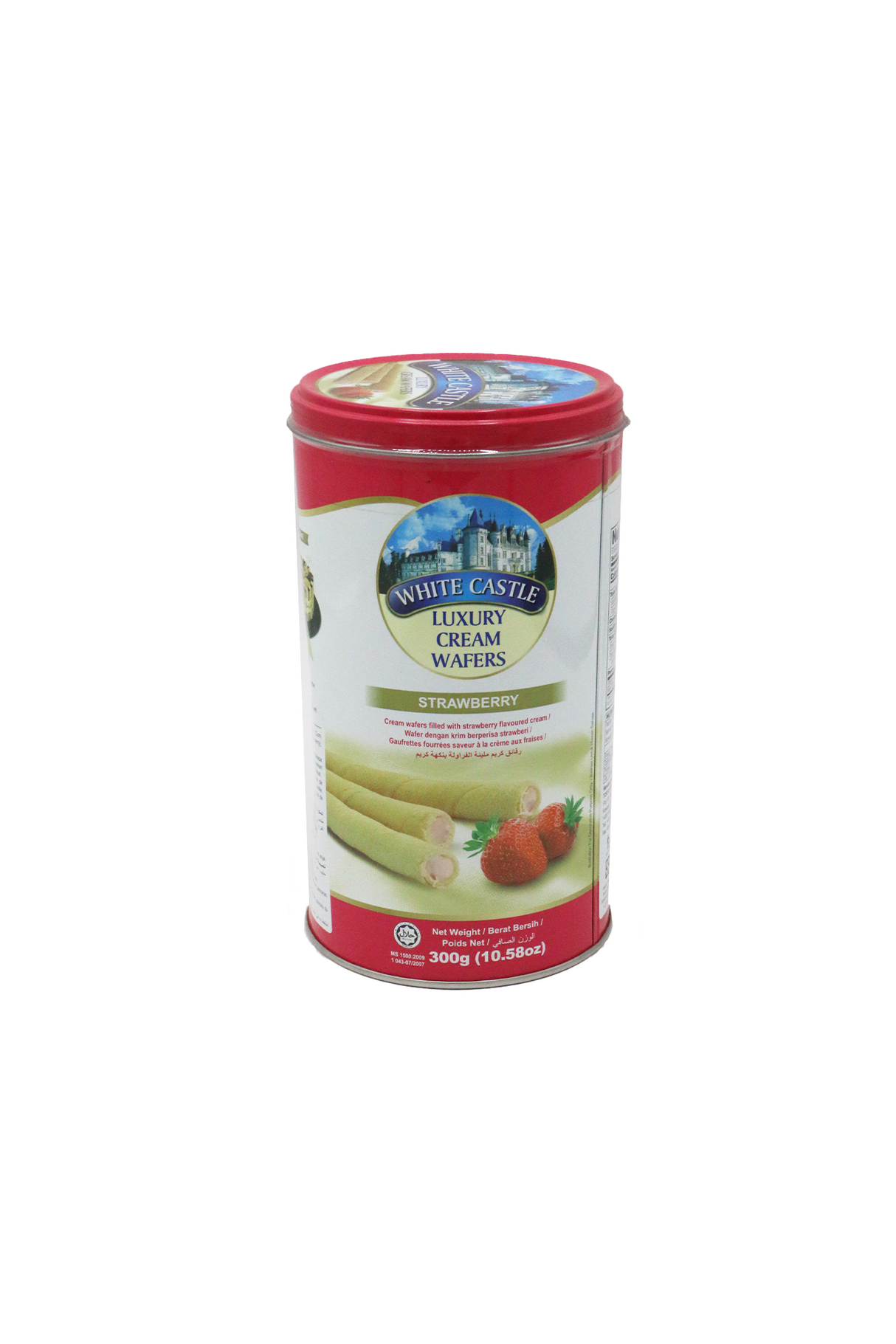 white castle wafers rolls strawberry 300g
