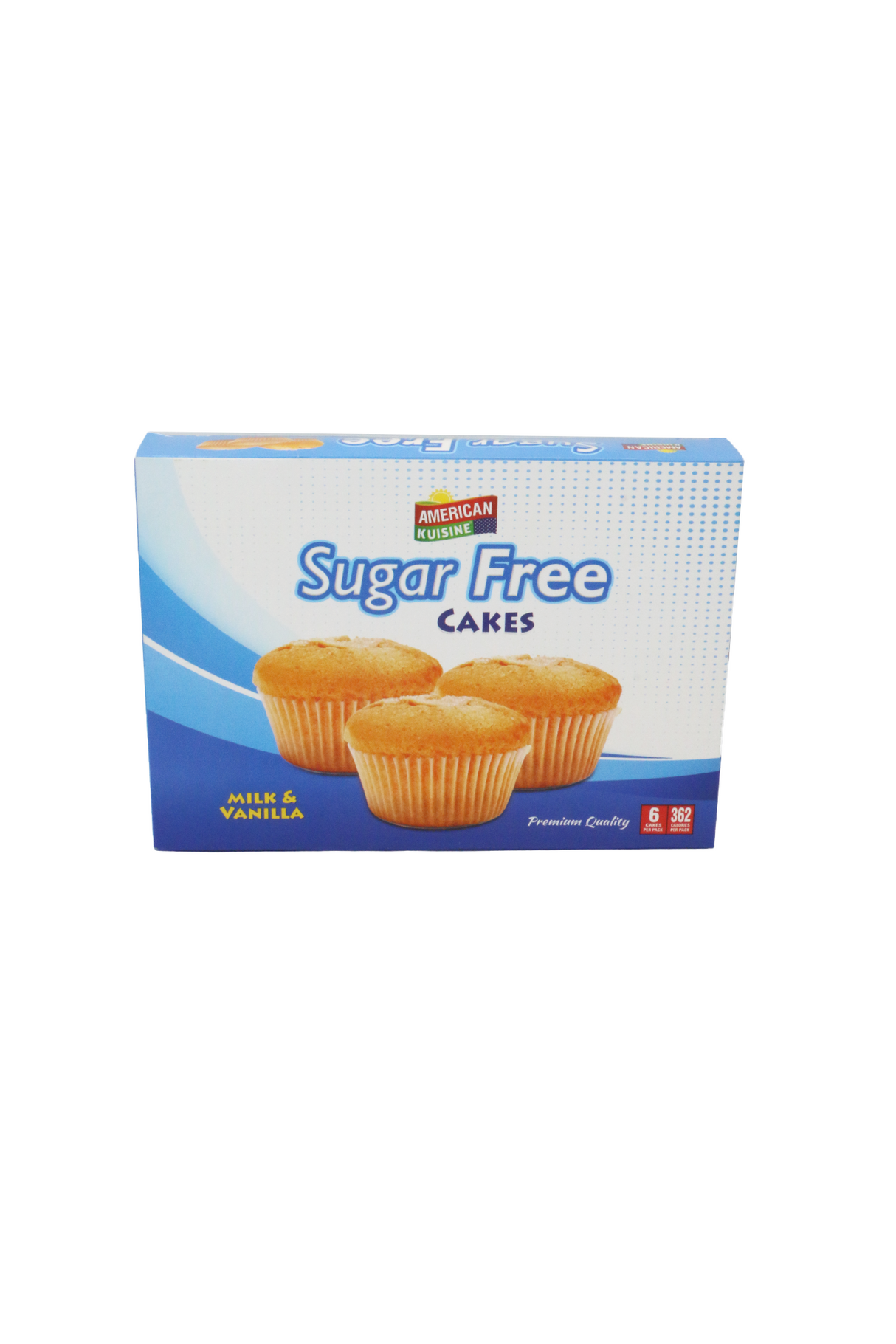 american kuisine cupcake milk vanilla sugar free 100g