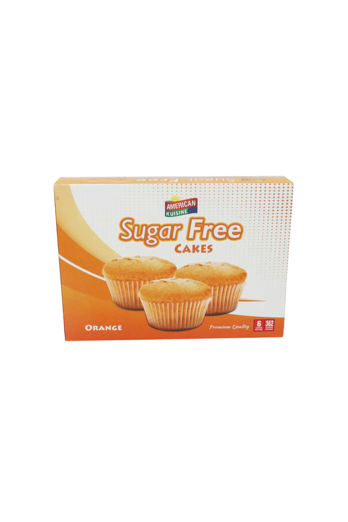 american kuisine cupcake orange sugar free 100g