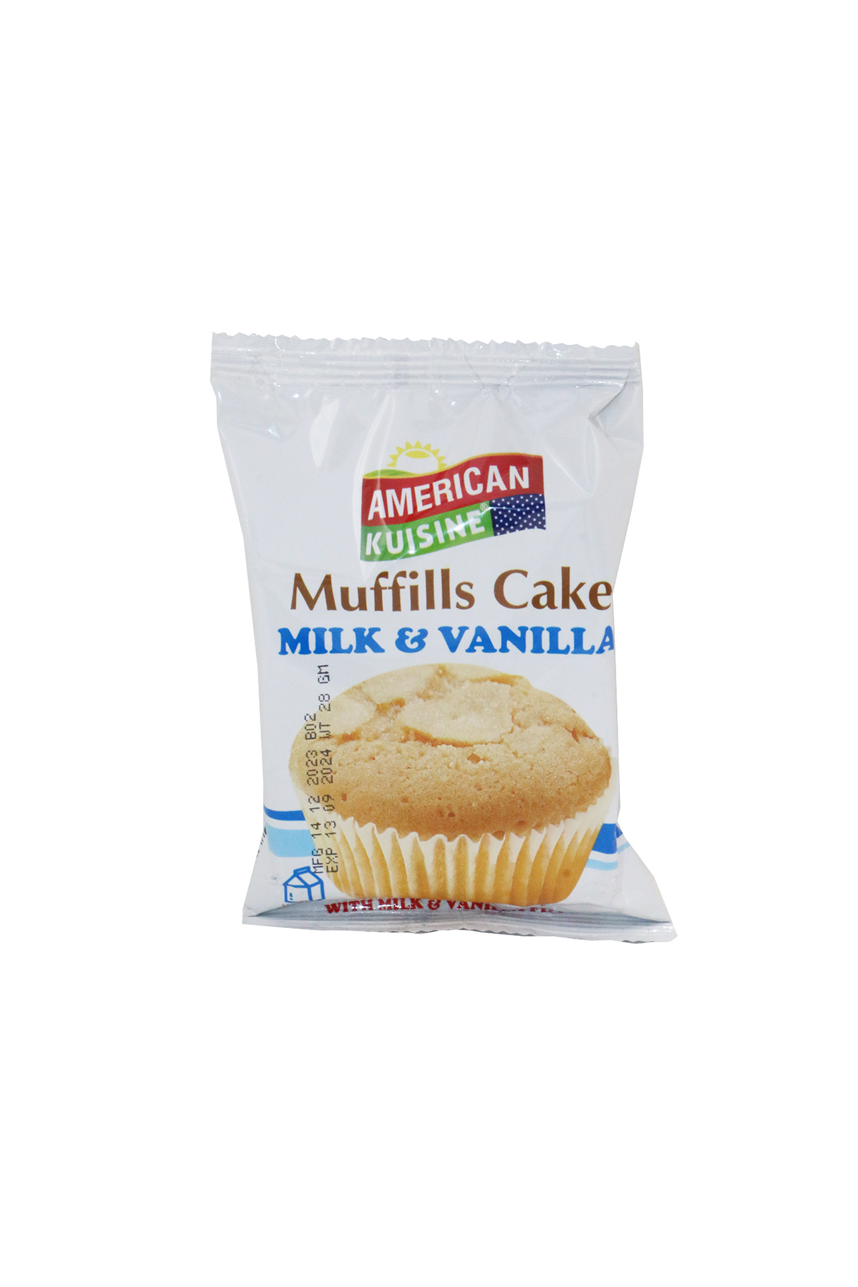 american kuisine cake muffills milk vanilla 25g