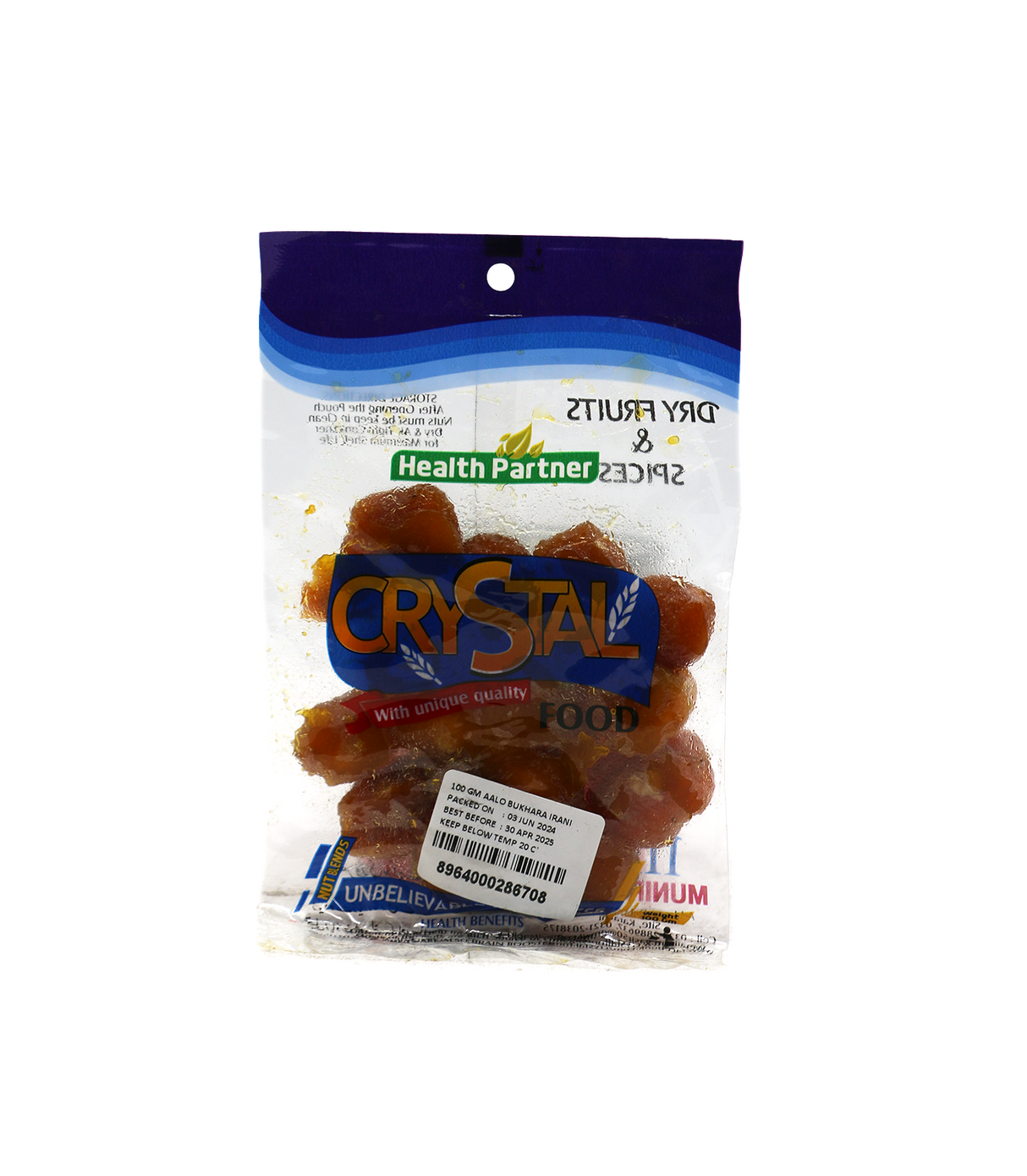 crystal aloo bukhara irani 100g