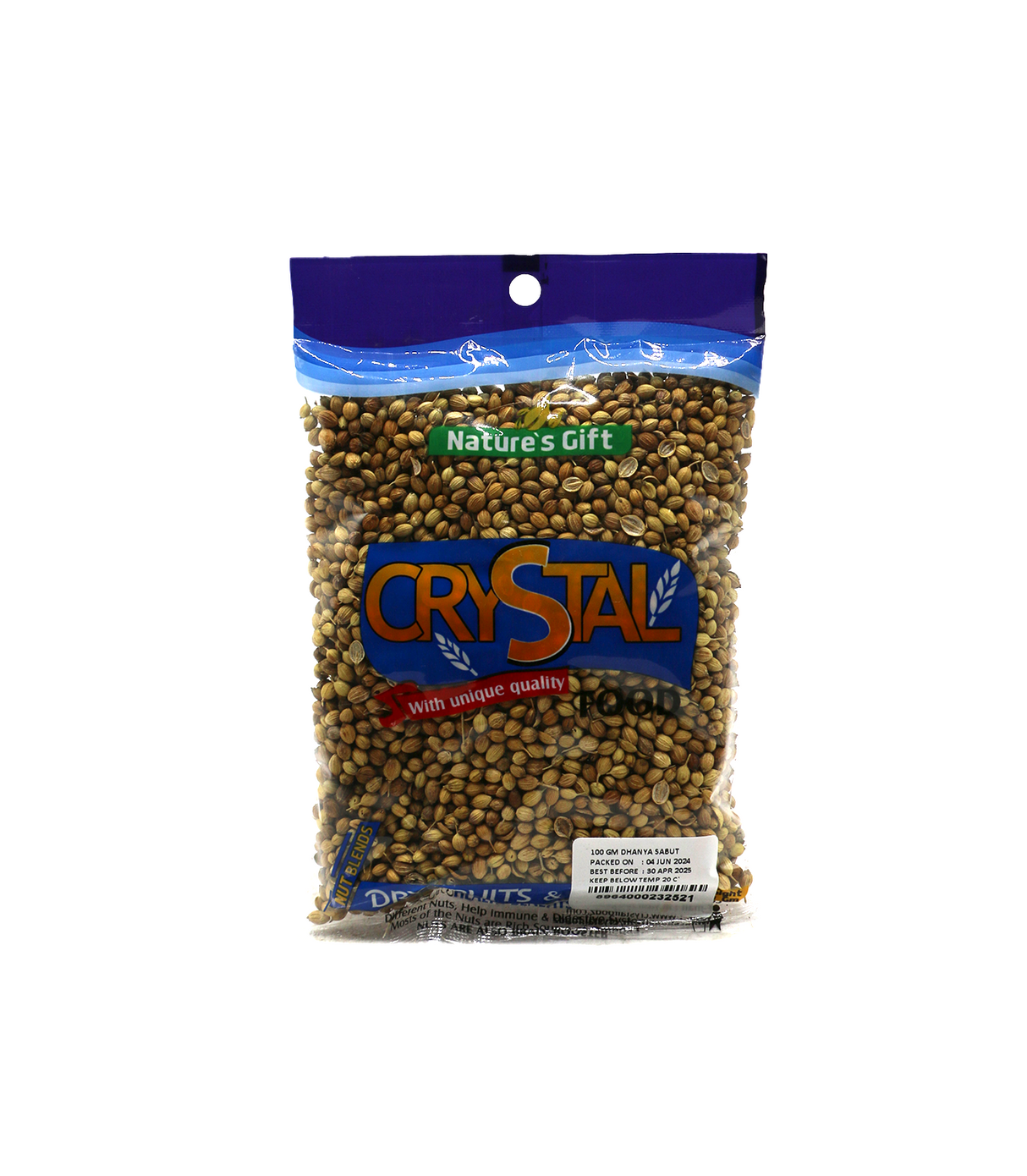 crystal coriander whole 100g
