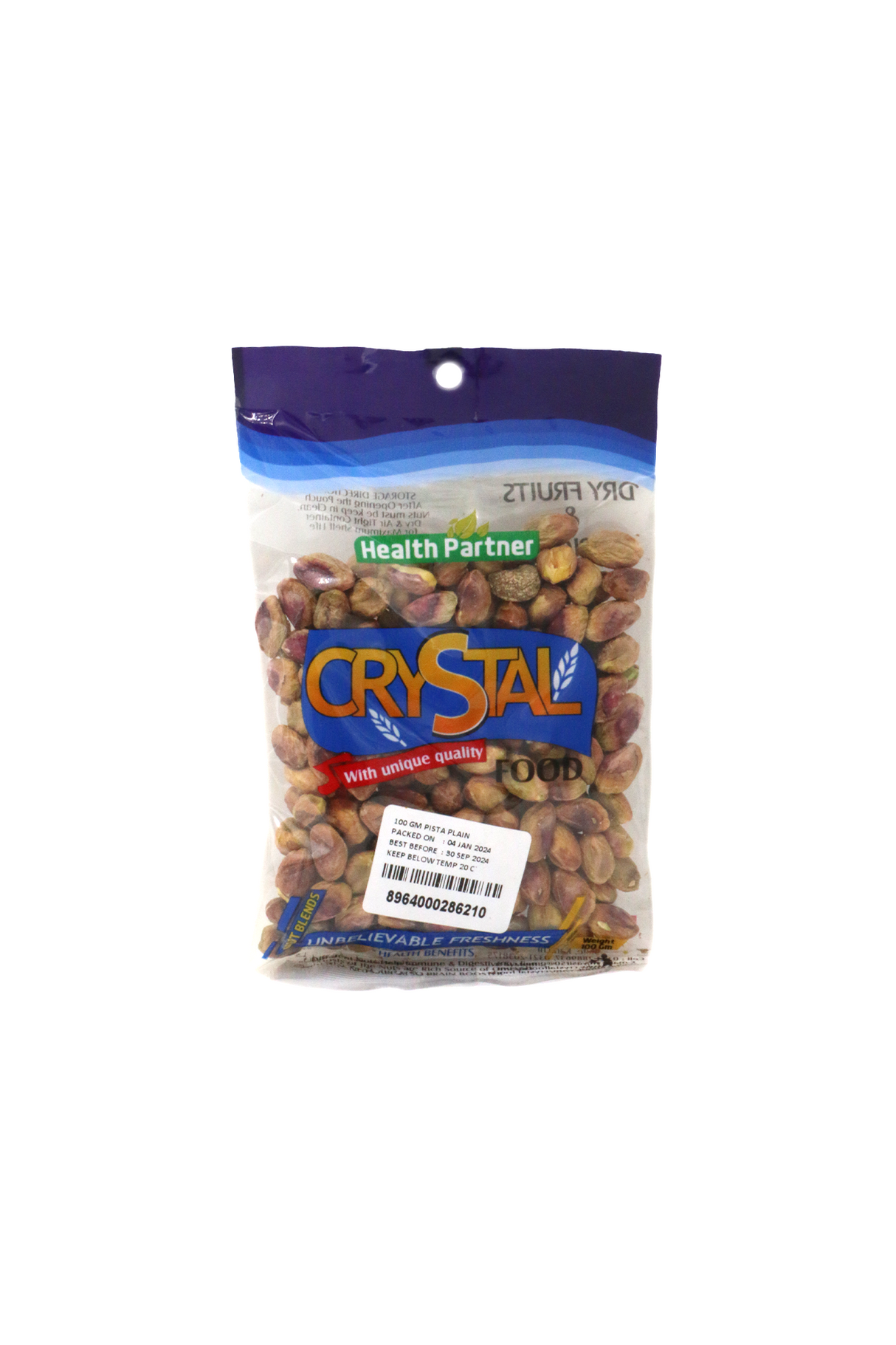 crystal pista plain 100g