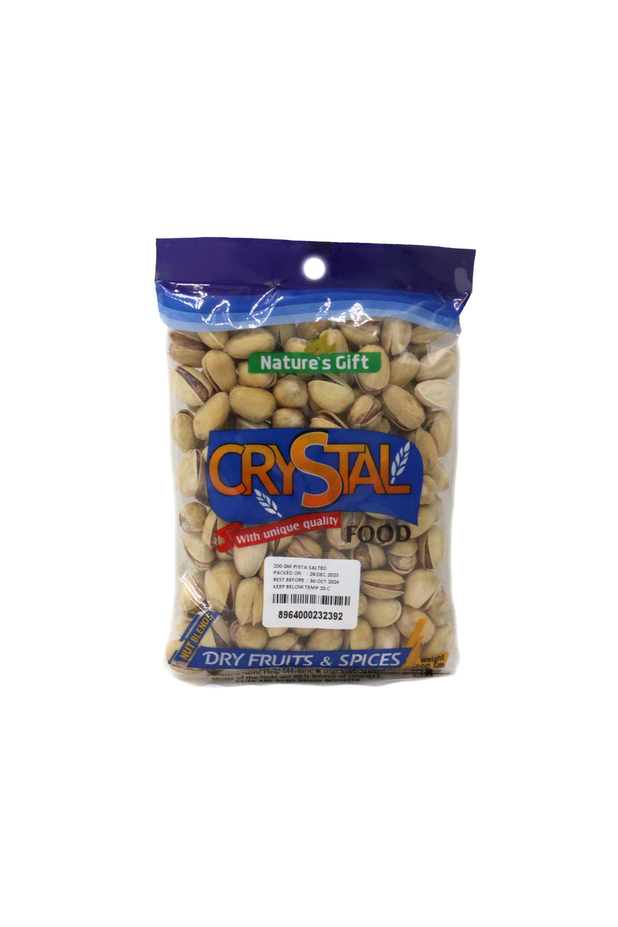 crystal pista salted 200g