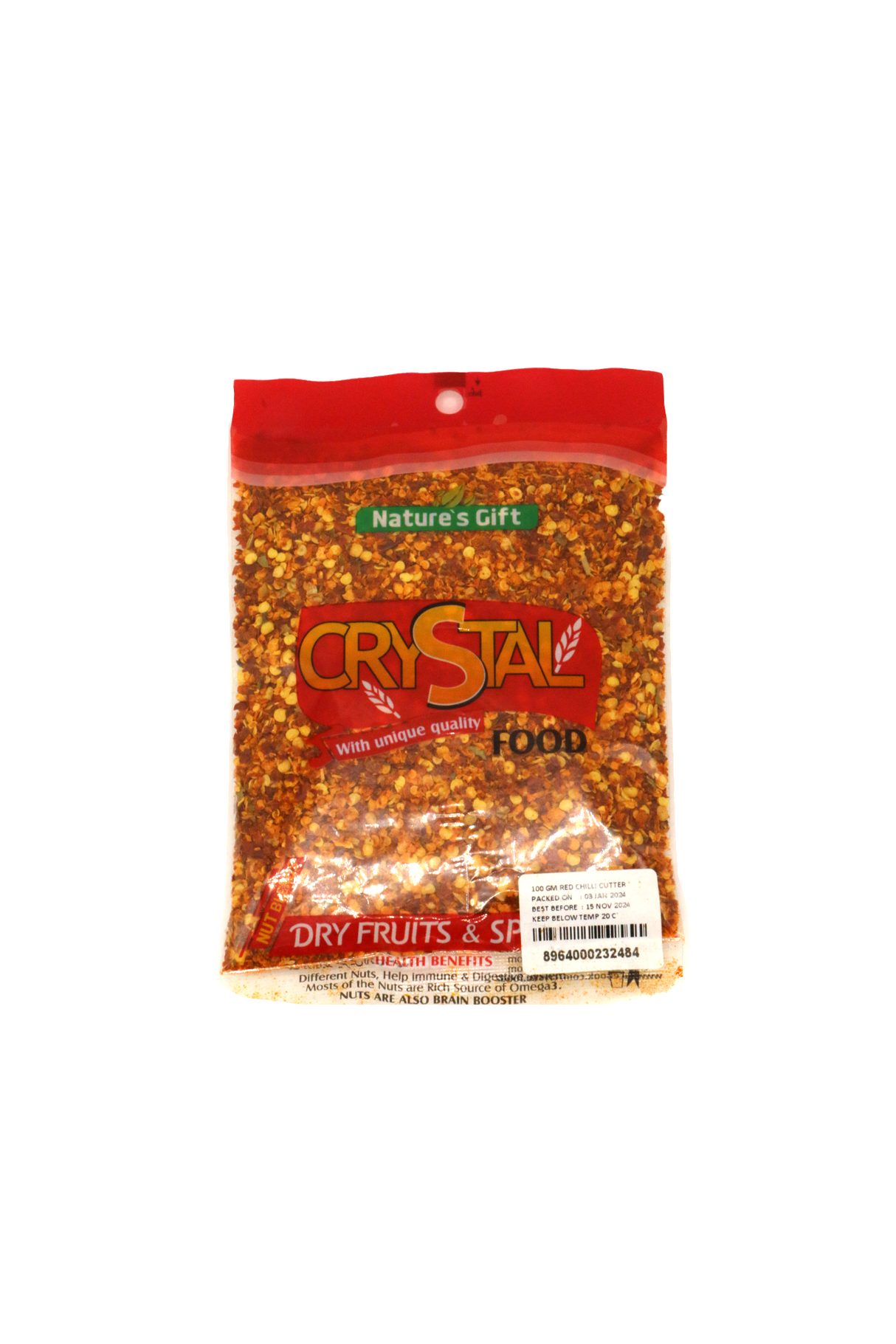 crystal red chilli crush 100g