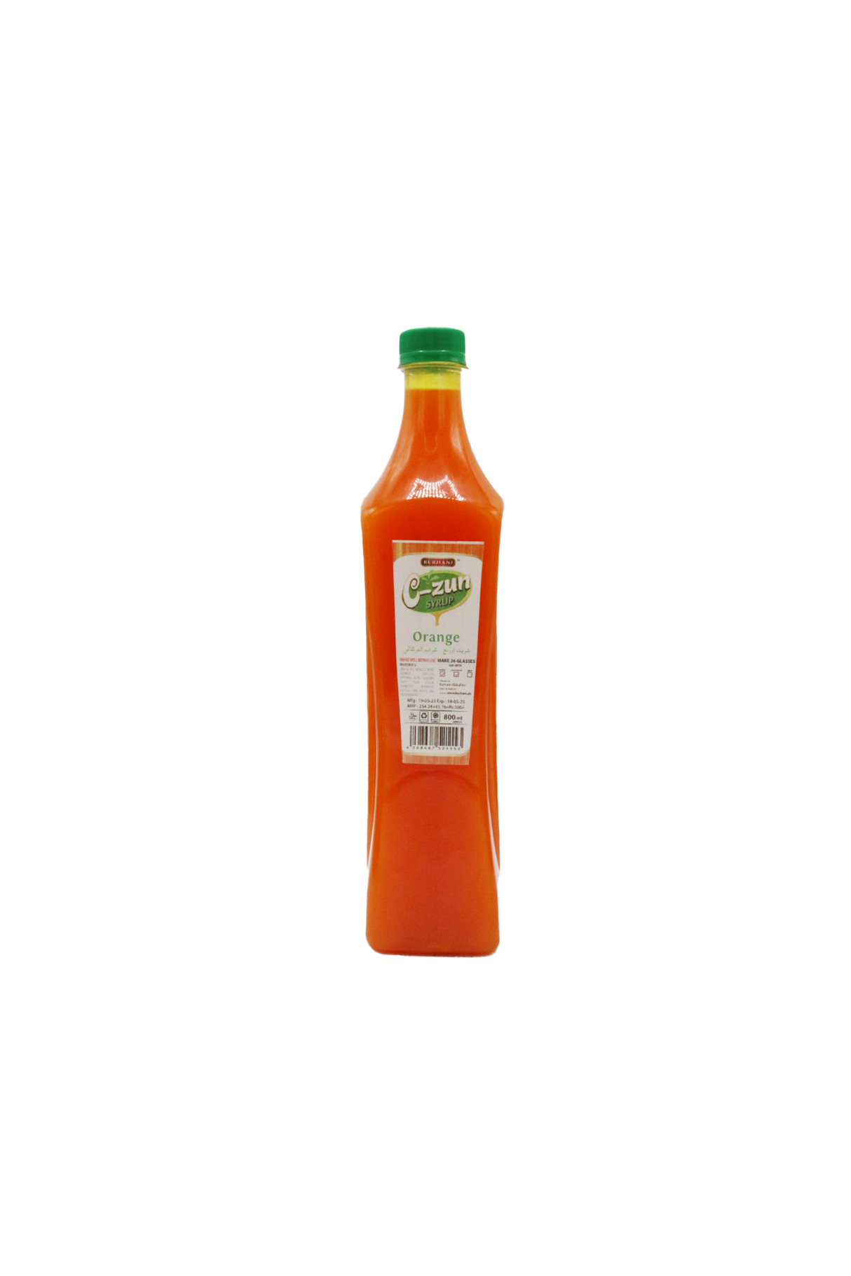 burhani orange pulpy 800ml