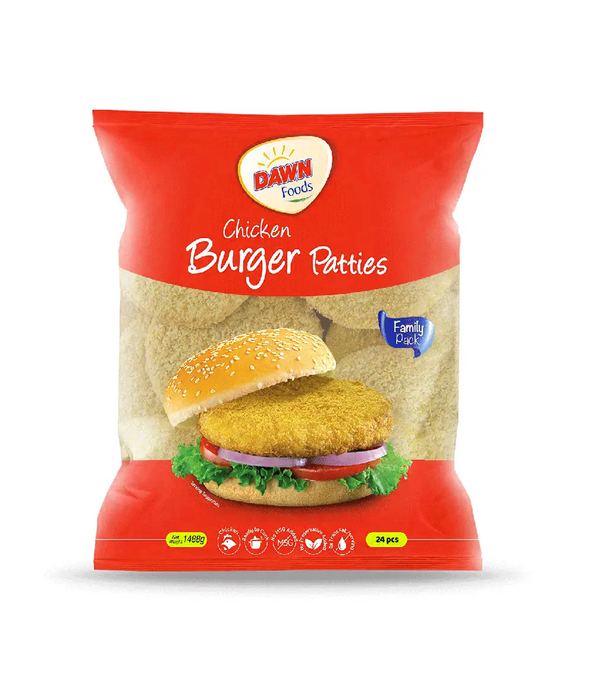 dawn burger paties spp 1488g