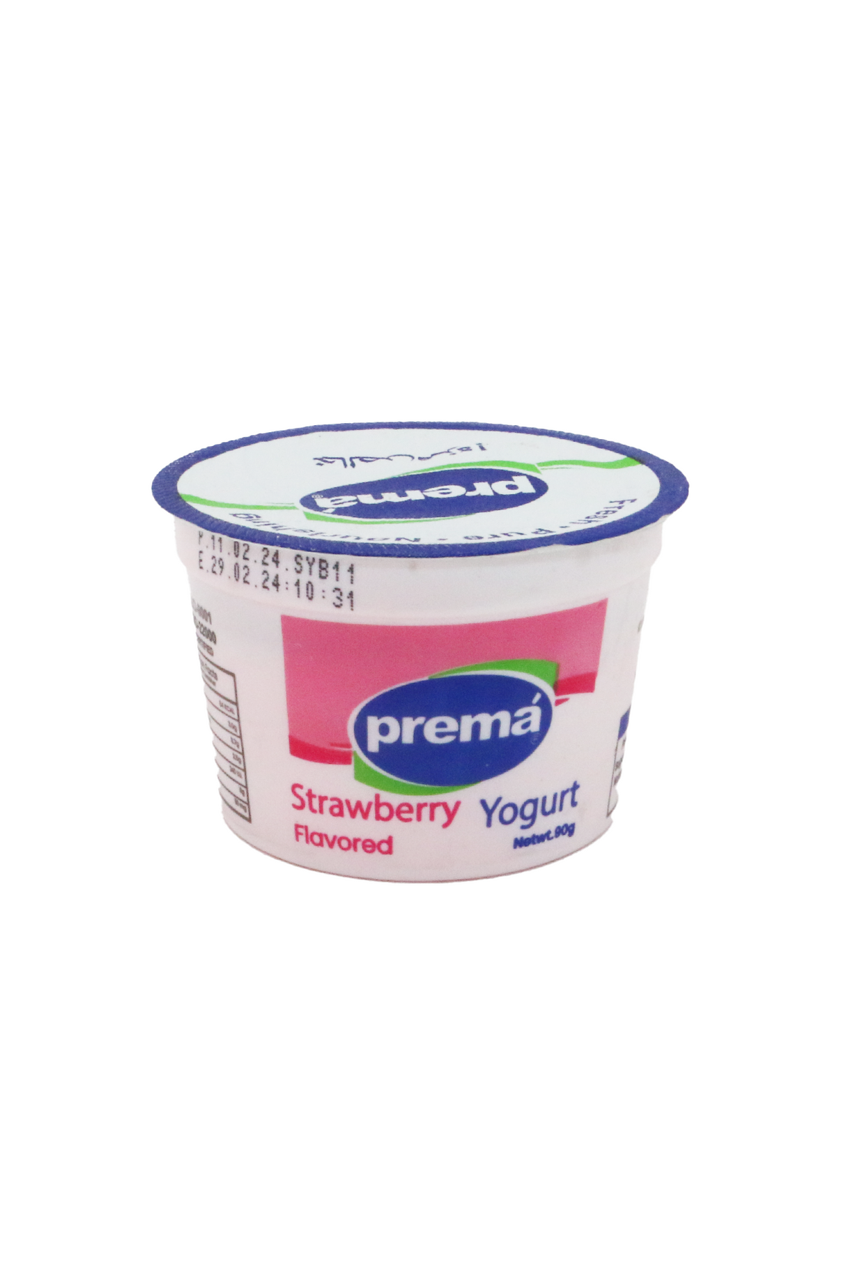 prema yogurt strawberry 90g