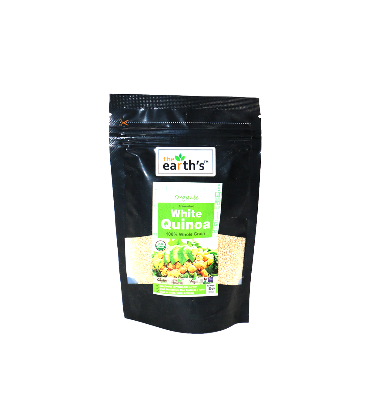 earths white quionoa 125g