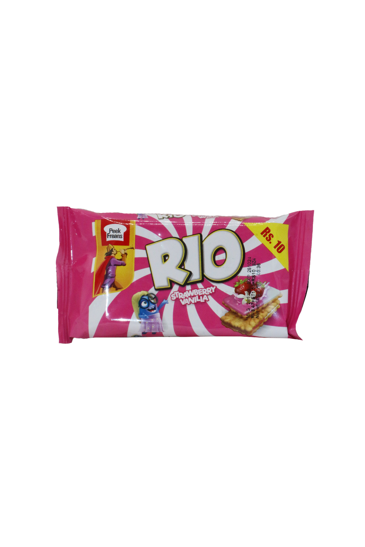 peek freans biscuits rio strawberry&vanilla 10rs