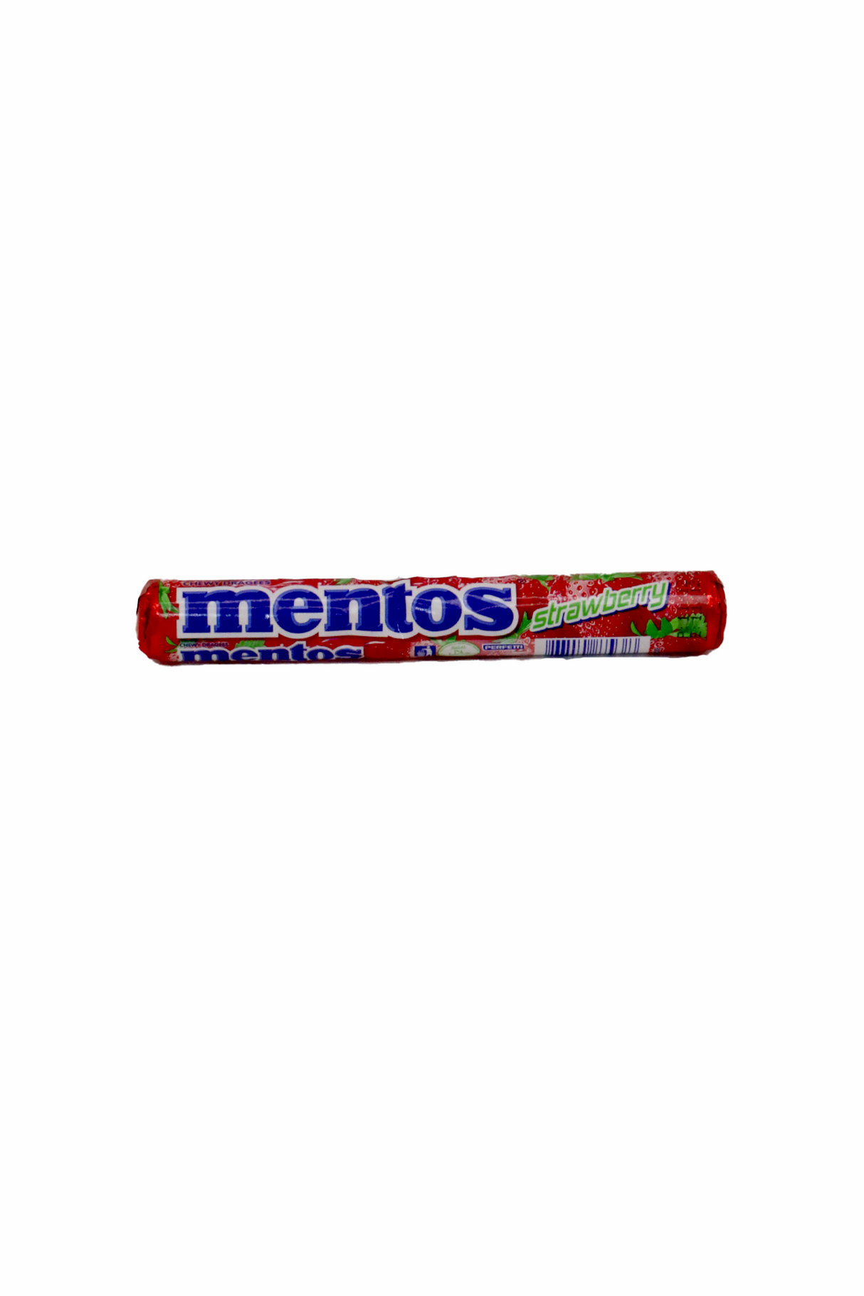 mentos candy strawberry roll 14pc