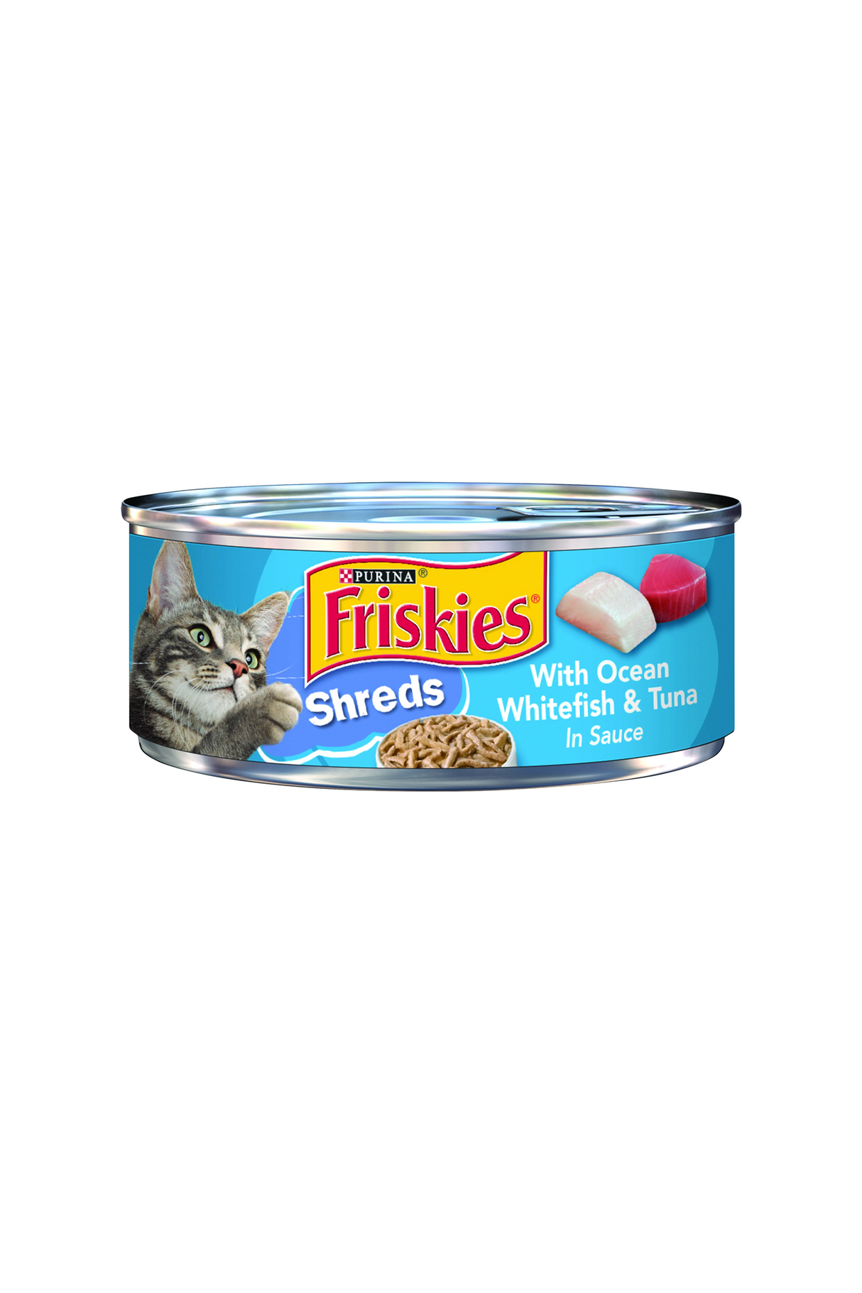 friskies cat food shreds whitefish &tuna 156g