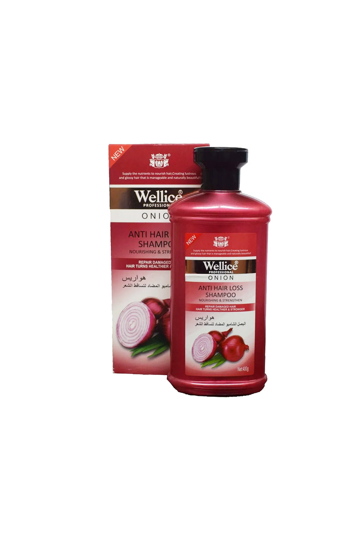wellice shampoo onion 400g prc