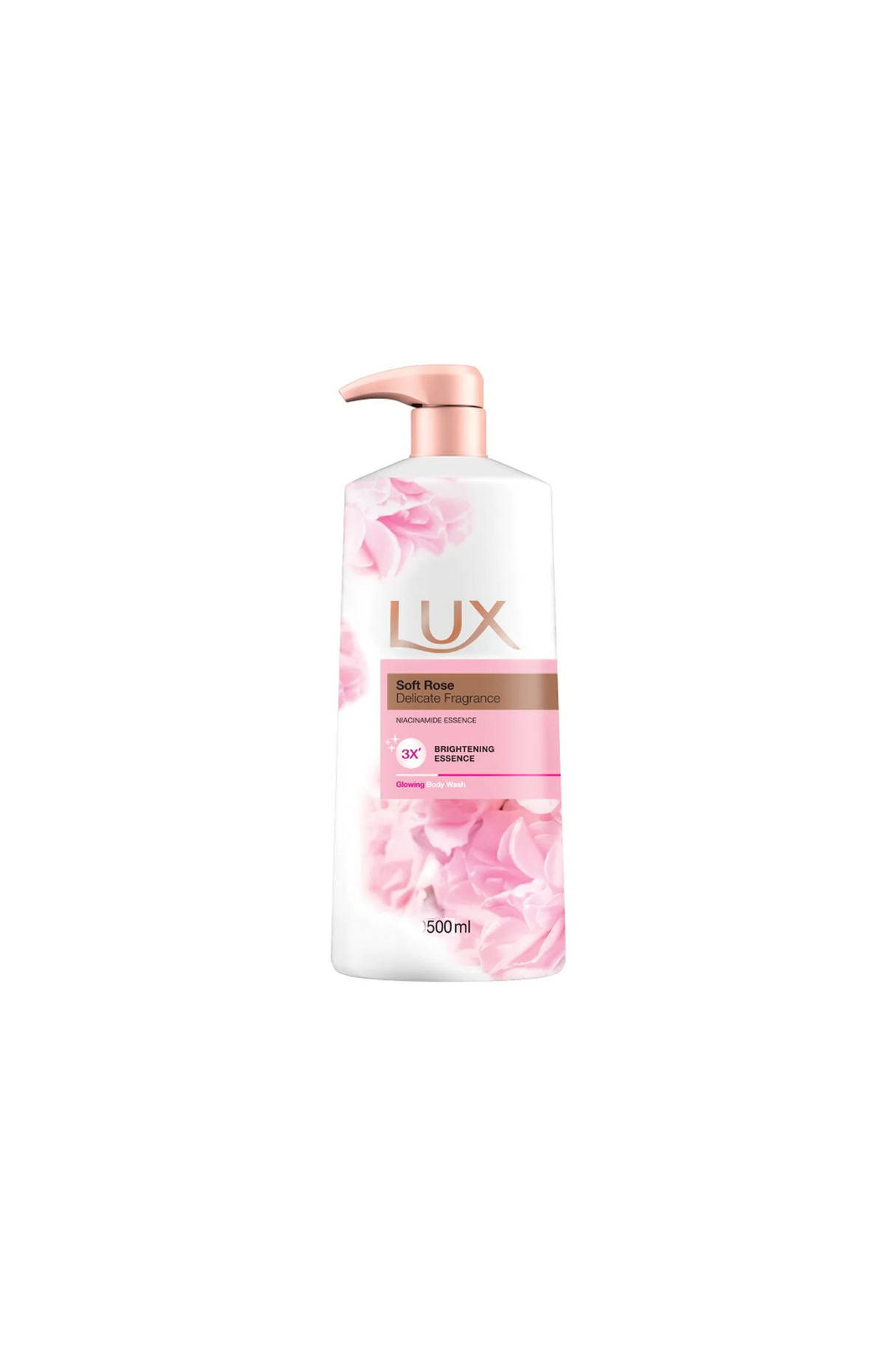 lux body wash soft rose 450ml pump thai