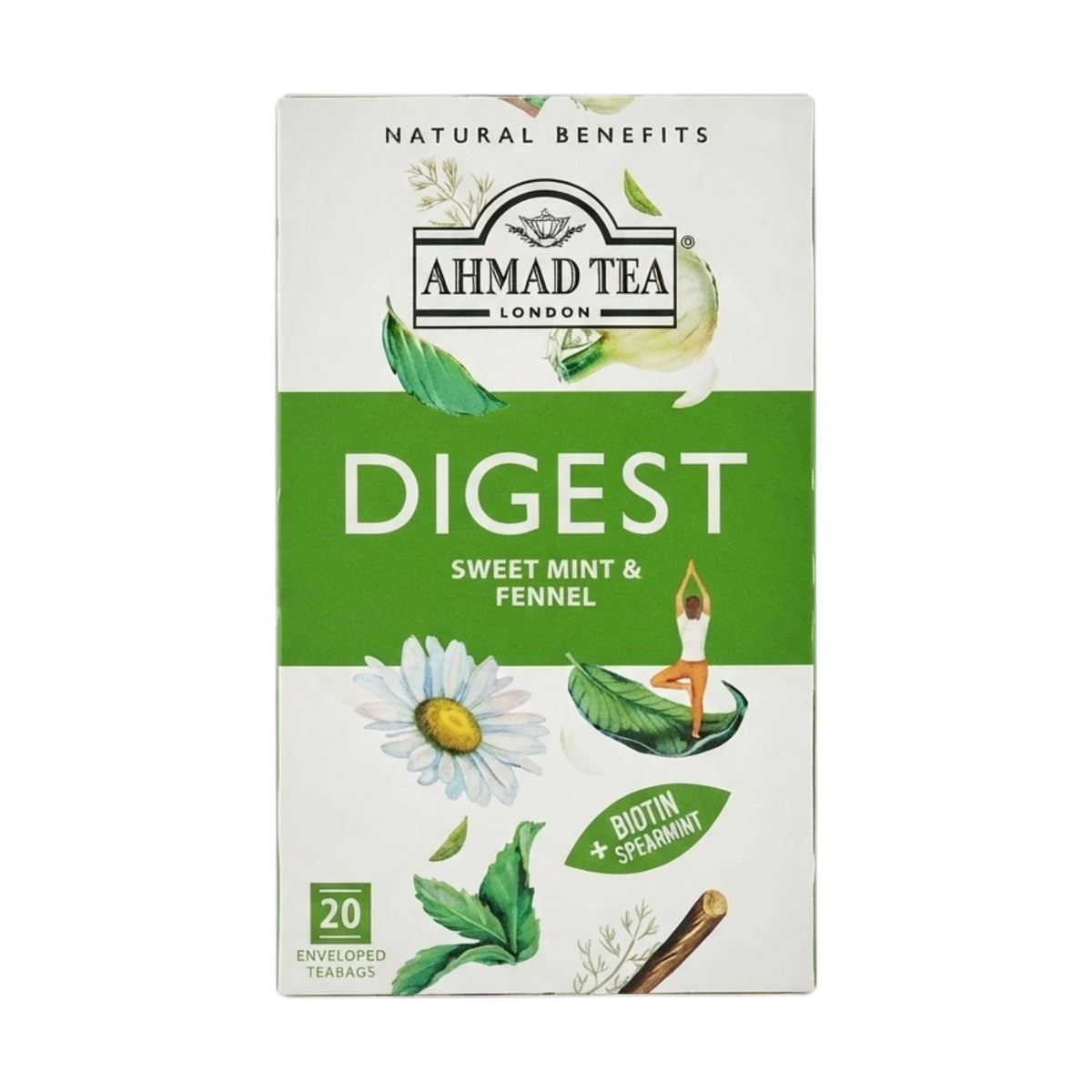 ahmad tea digest biotin & spearmint 20 tea bag