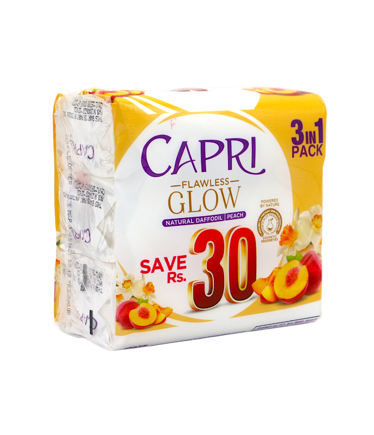 capri soap flawless glow peach natural daffodil 3in1 120g