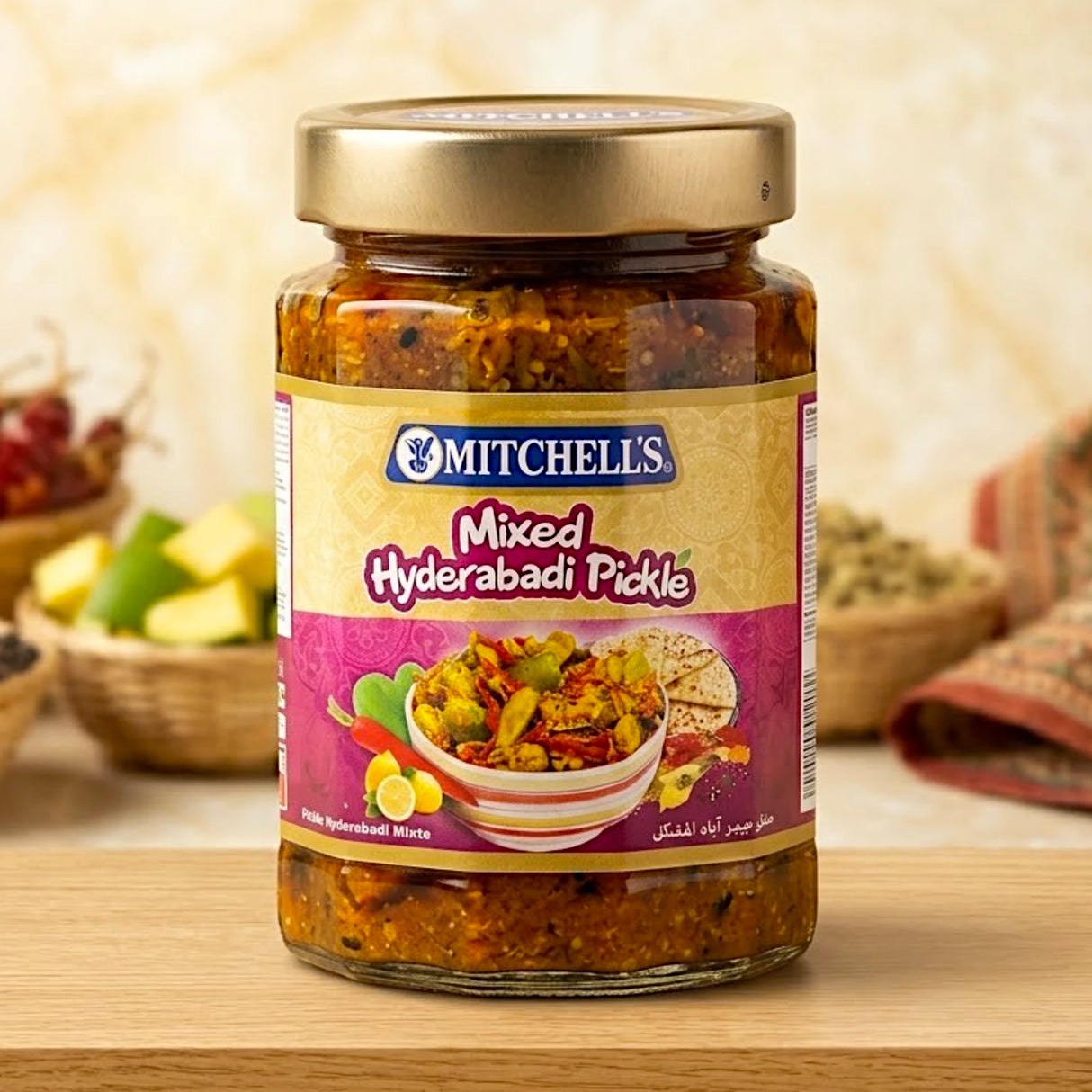 mitchells pickle mixed hyderabadi 340g