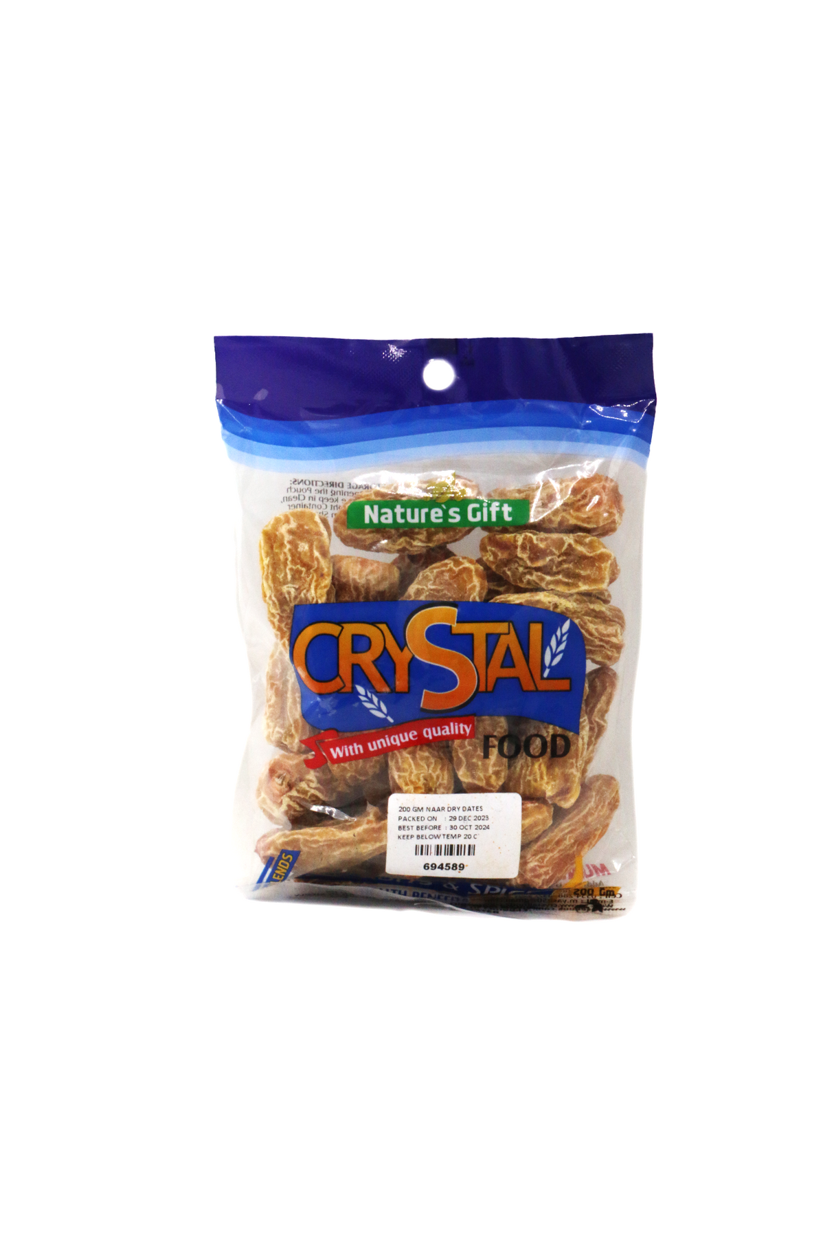 crystal dates dry naar 200g