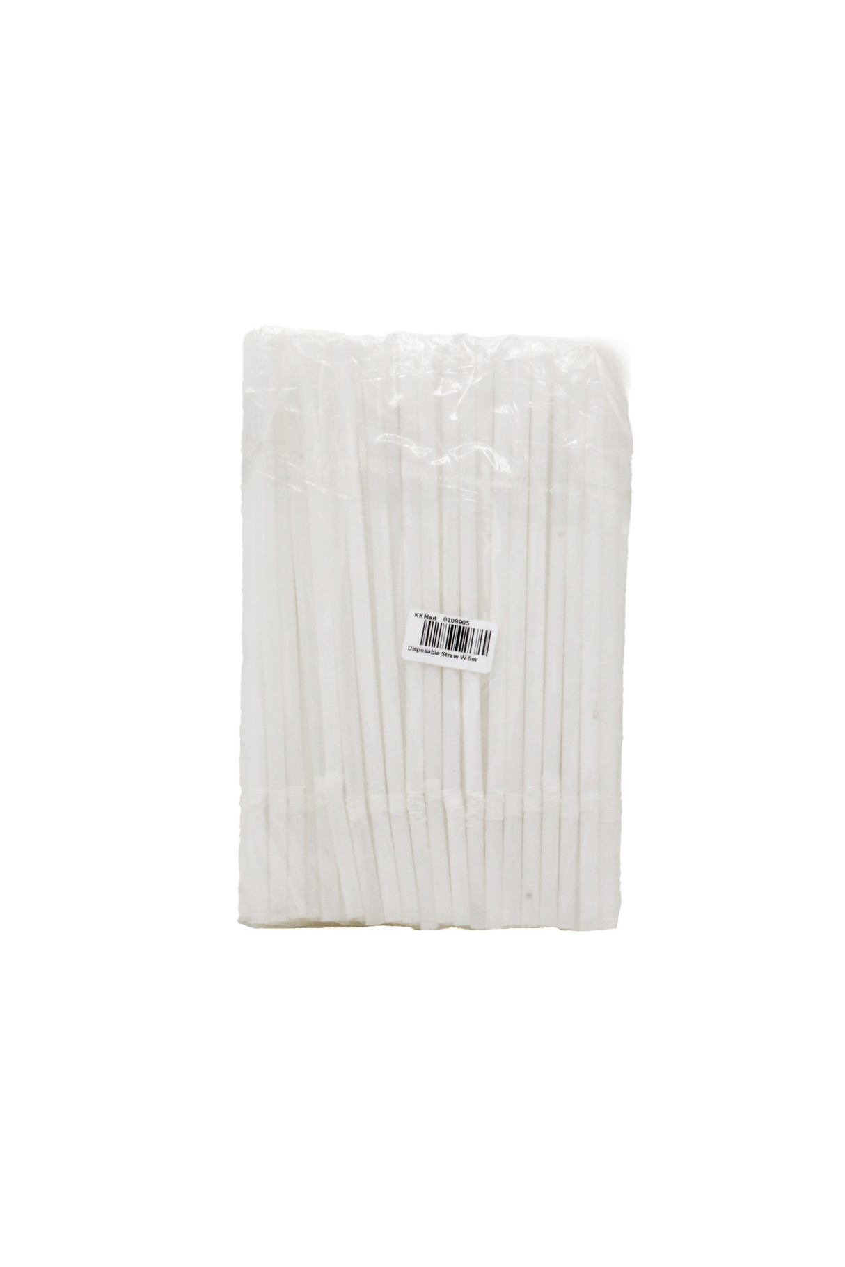 disposable straw white 6mm st 45