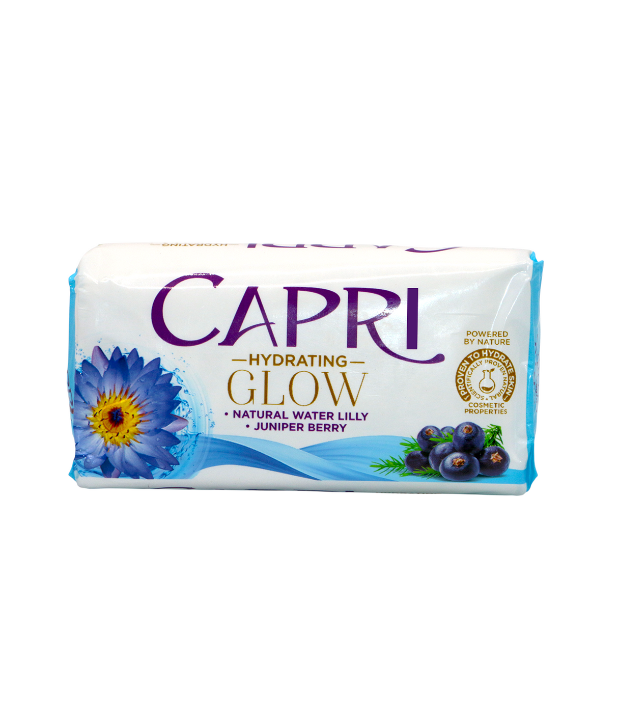 capri soap hydrating glow natural water lilly juniper berry 120g