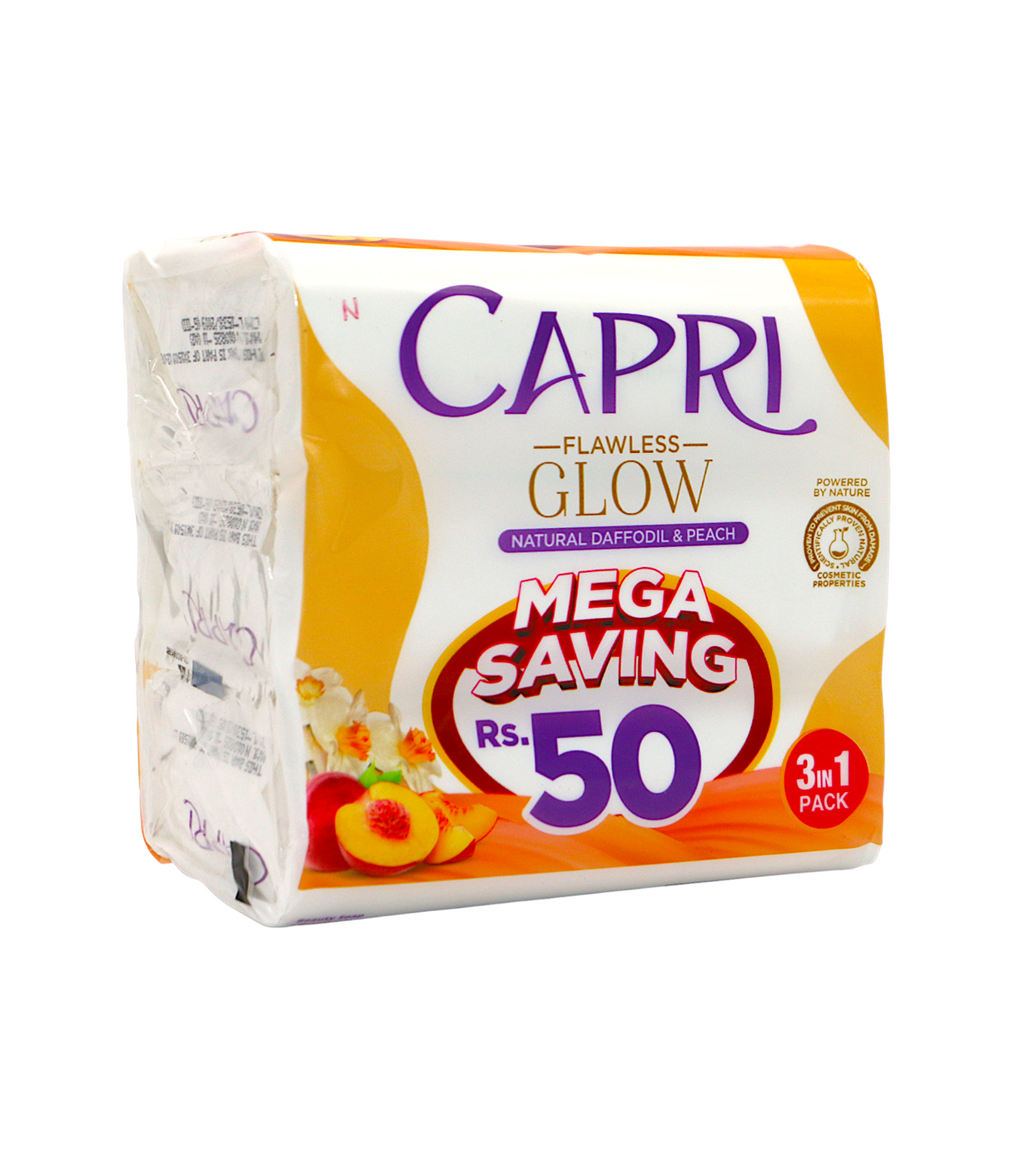 capri soap peach natural daffodil 3in1 150g