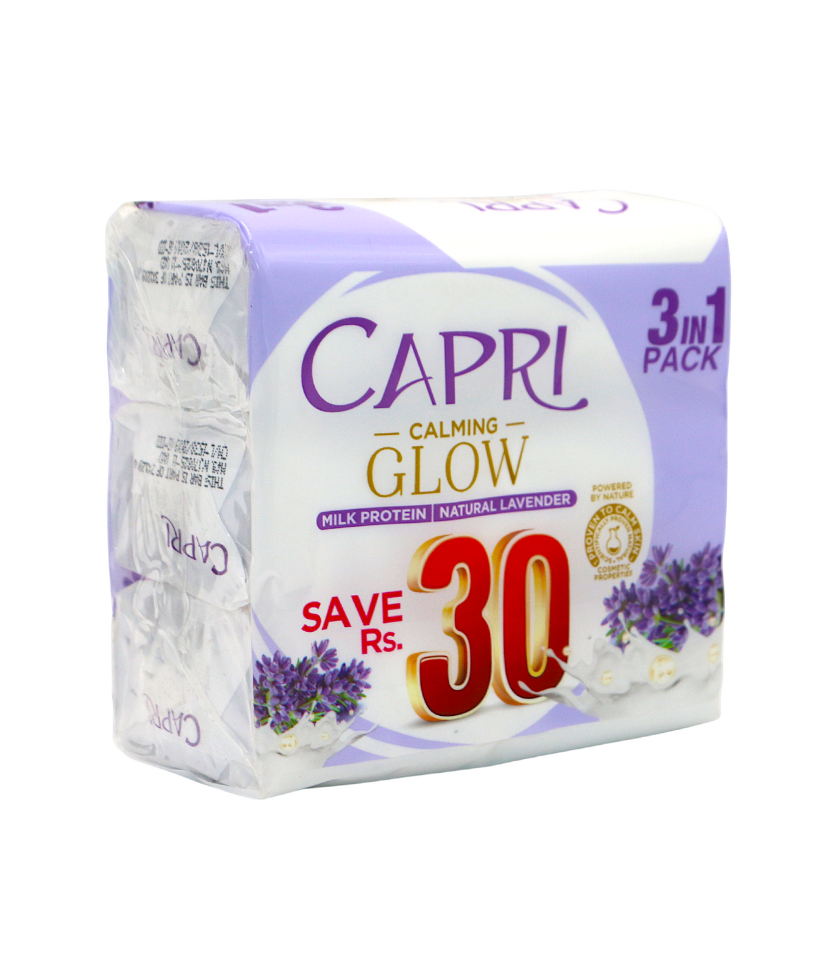 capri soap calming glow milk protein natural lavender 3in1 120g