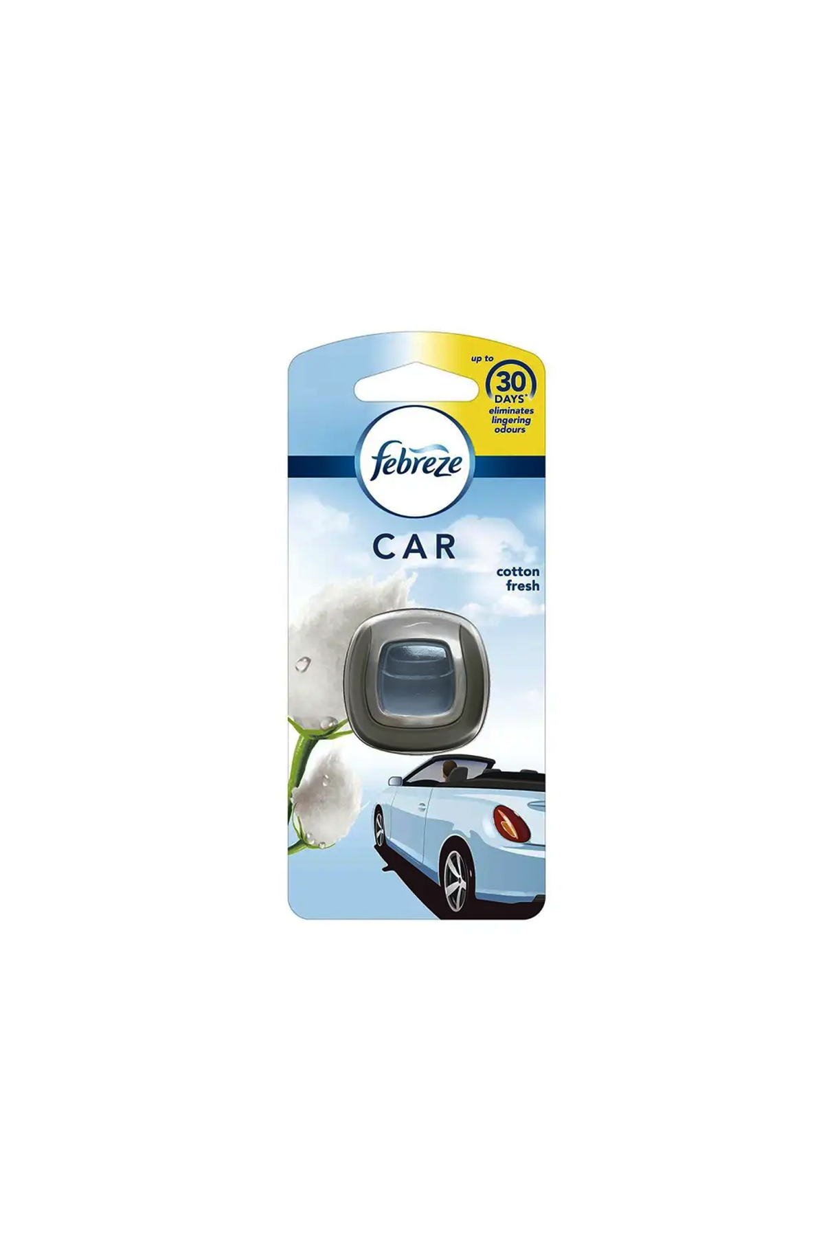 febreze car air freshener clip cotton fresh 2ml