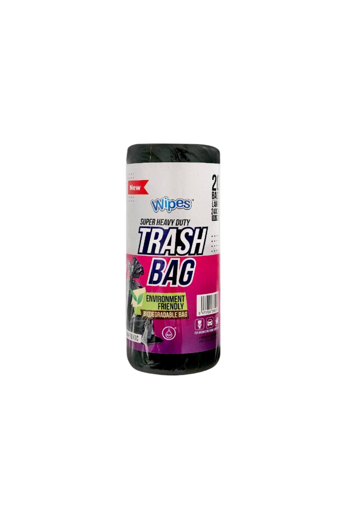 trash bags 60l large 20bags