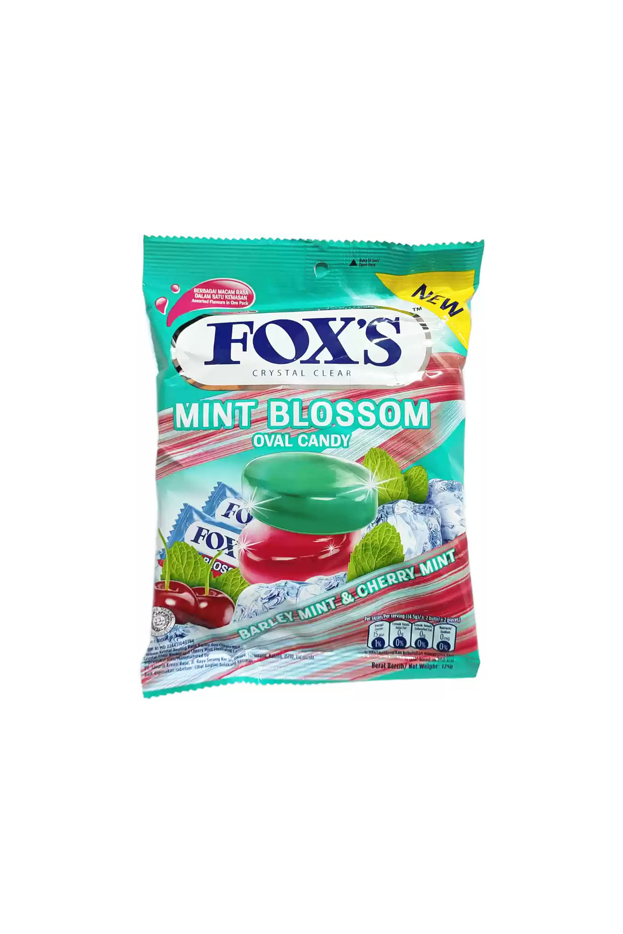 foxs candy mint blossom pouch 125g