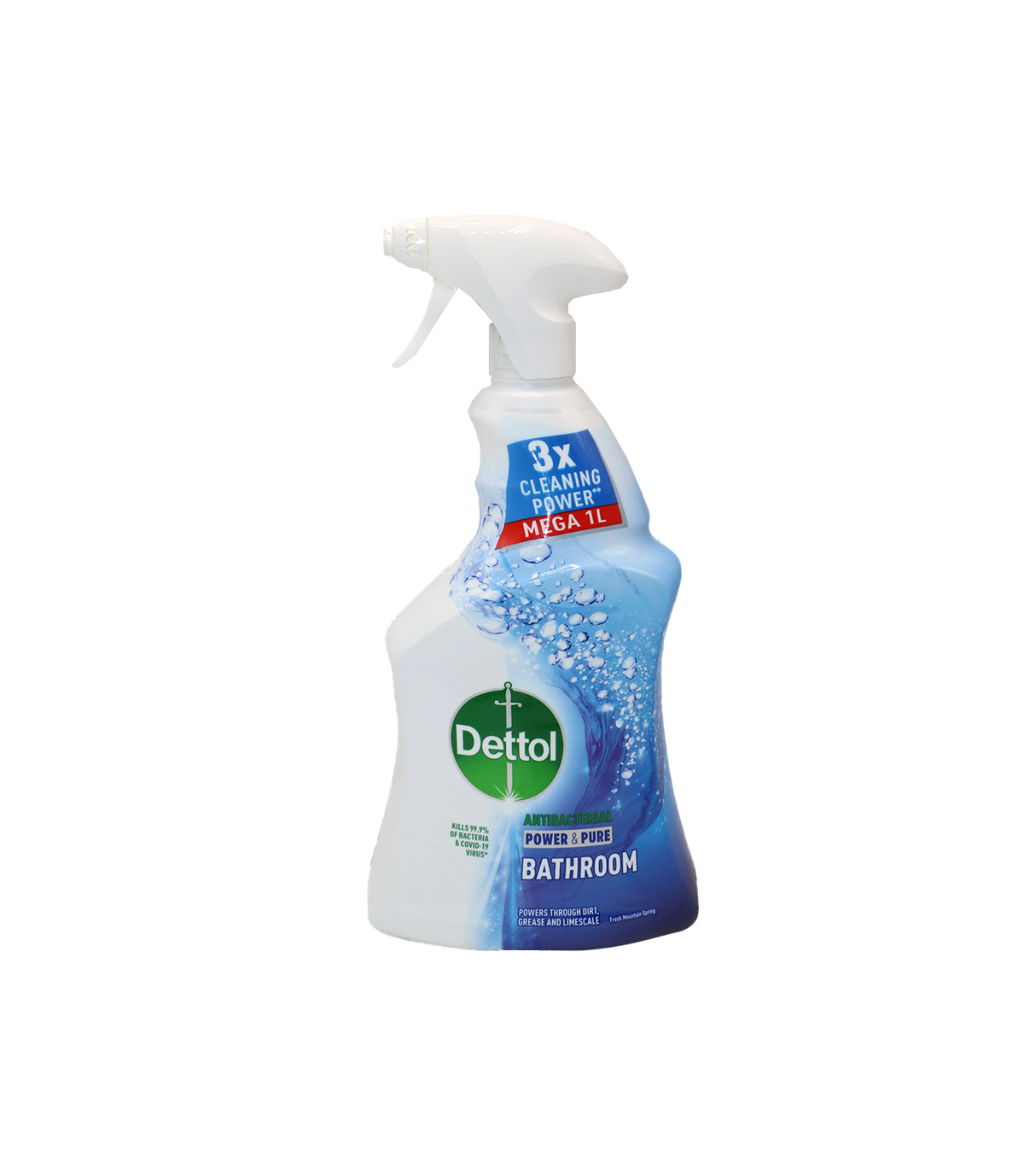 dettol bath cleaner power & pure spray 1l