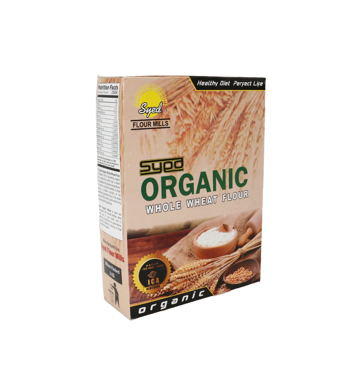 syed organic whole wheat flour 1kg