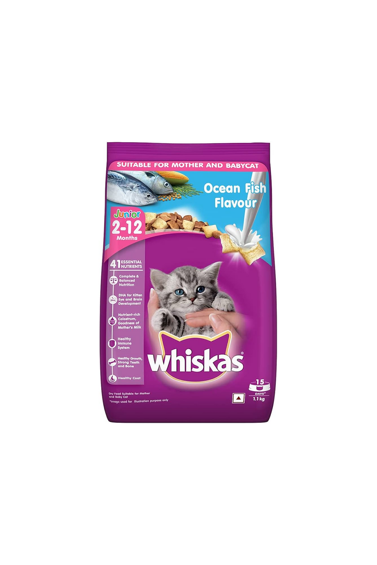 whiskas cat food ocean fish 1.1kg