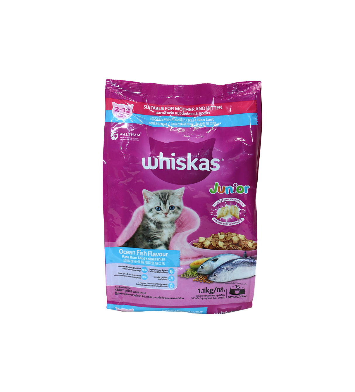whiskas cat food ocean fish 1.1kg
