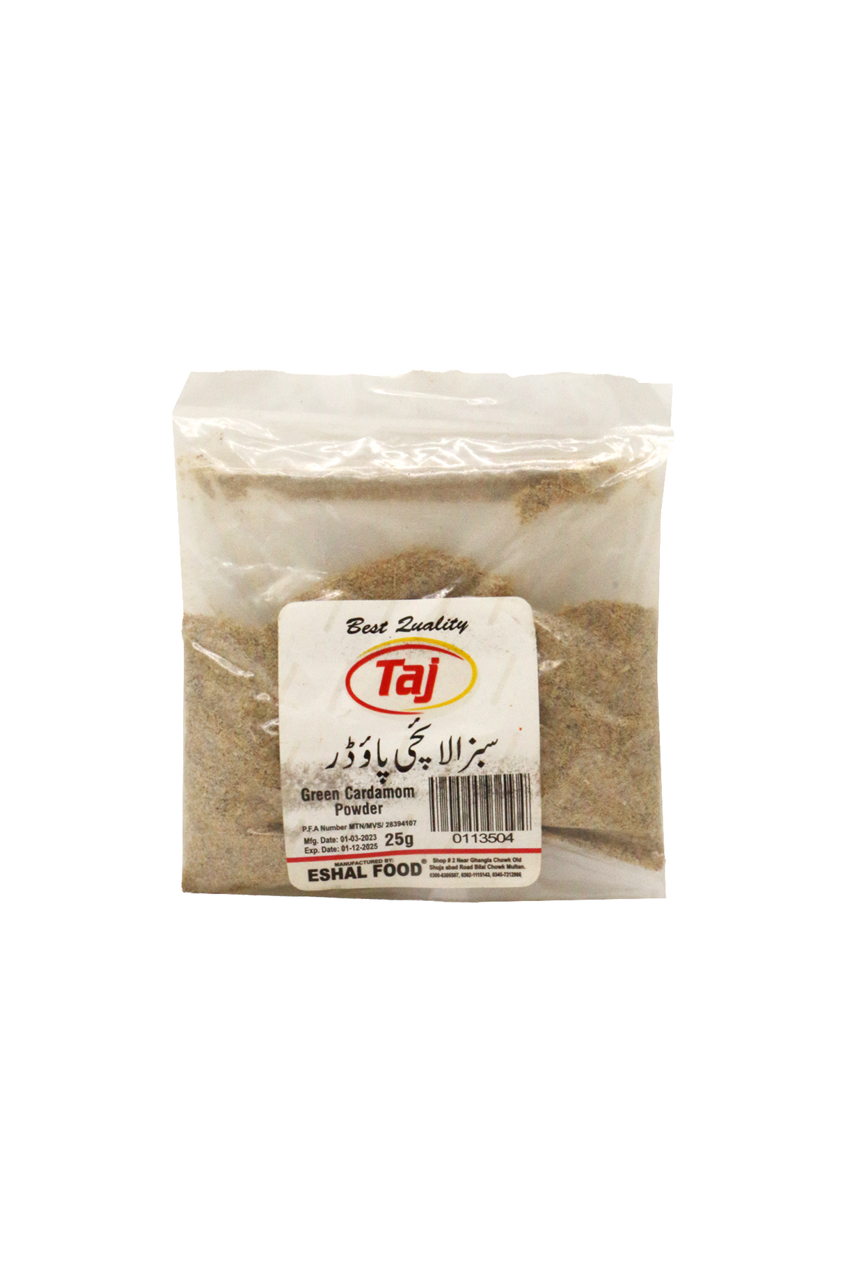 taj cardamom green powder 25g