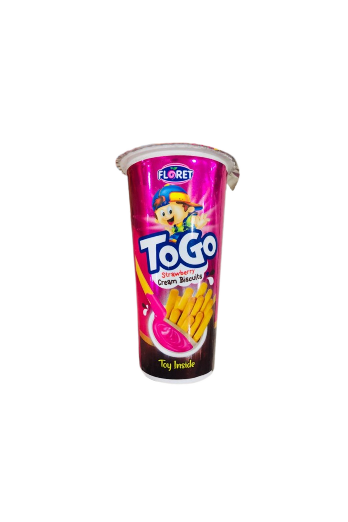 floret togo biscuits strawberry cream 40g