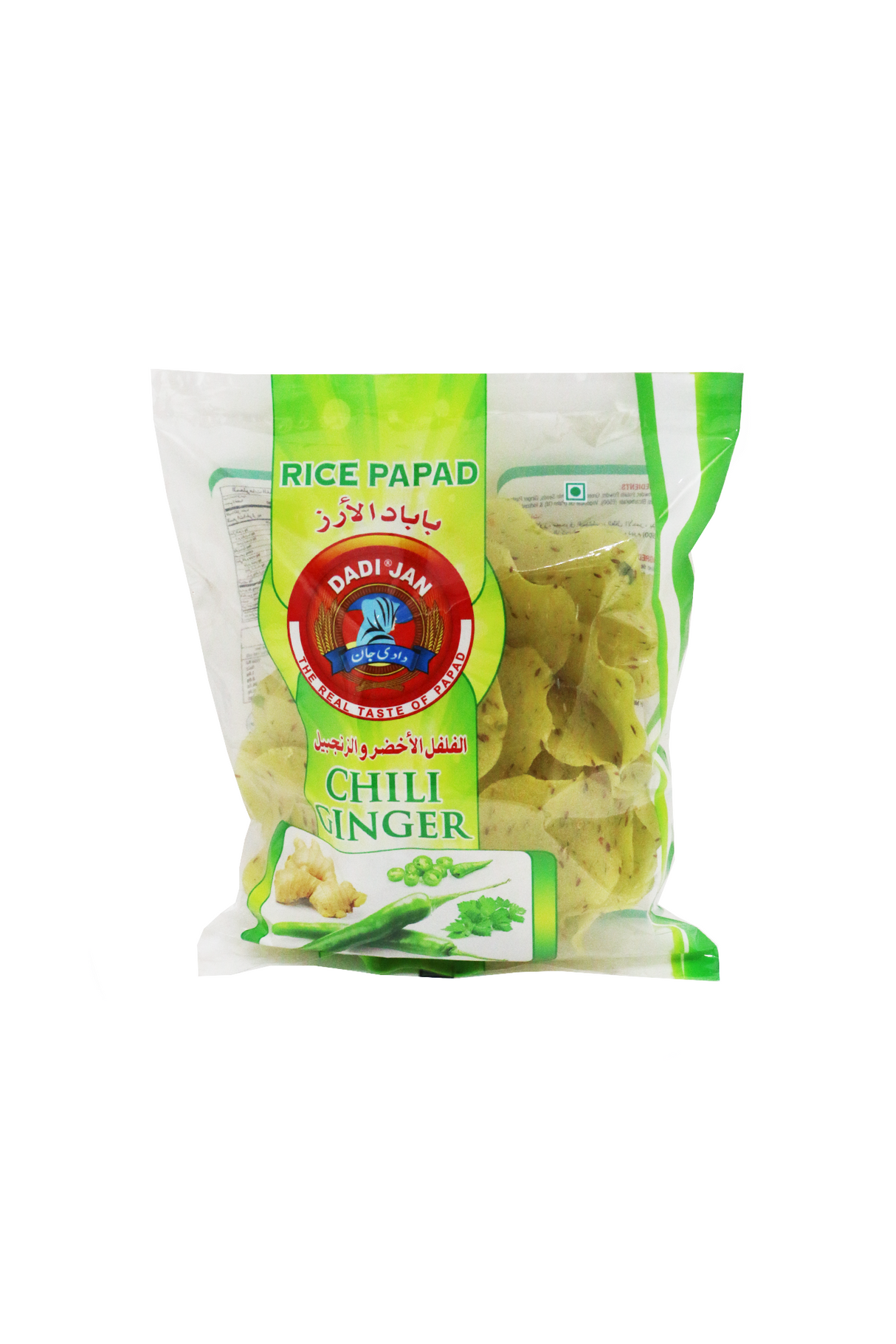 dadi jan papad chili ginger 200g