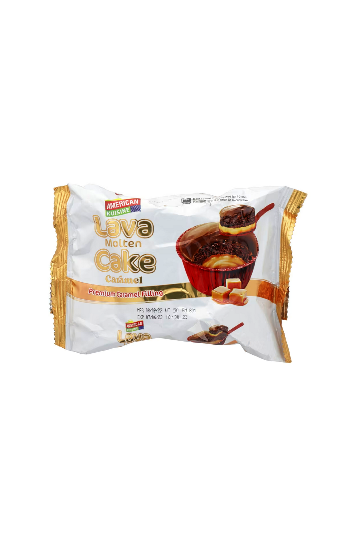 american kuisine cake molten lava caramel 50g