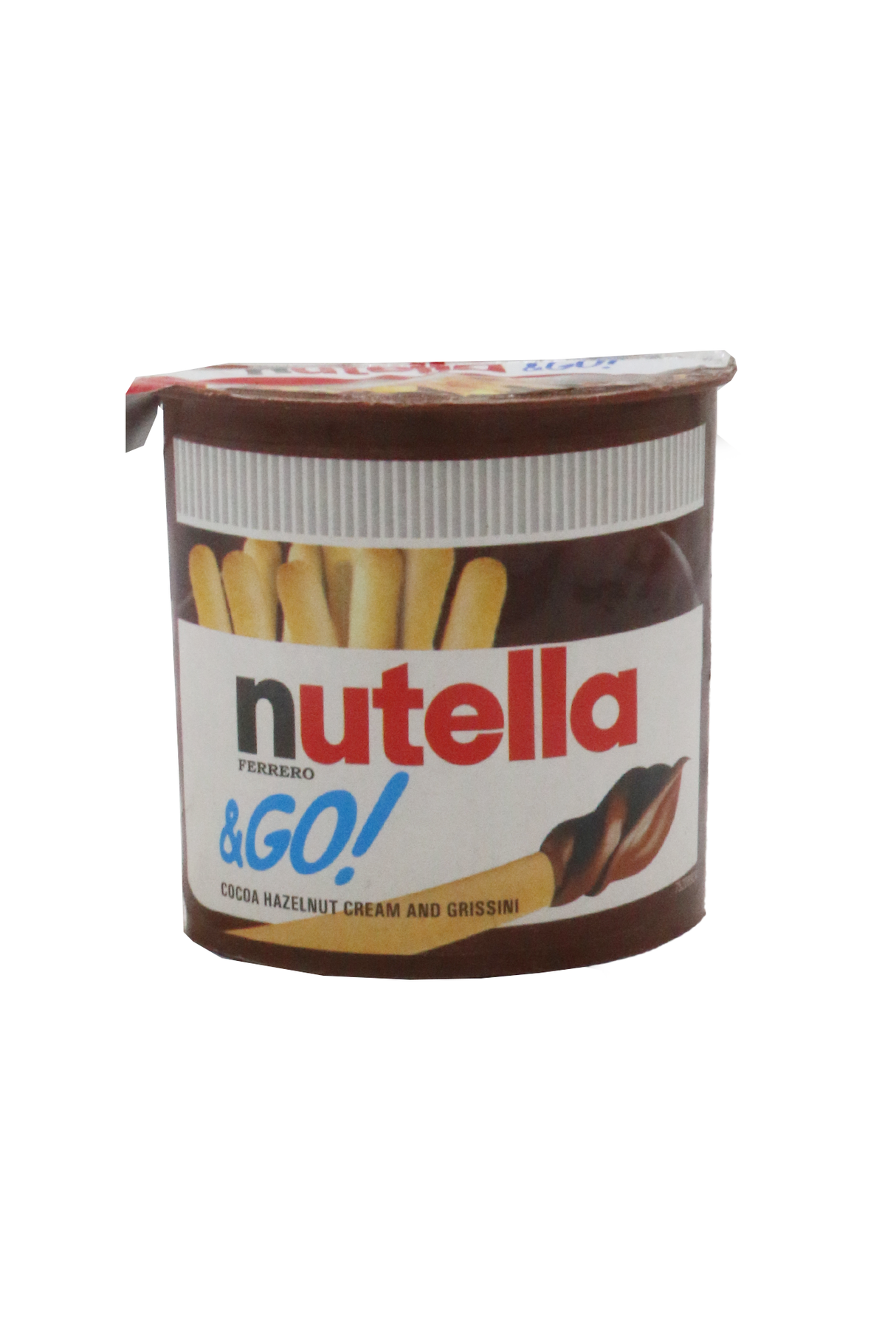 nutella &go cream and grissini