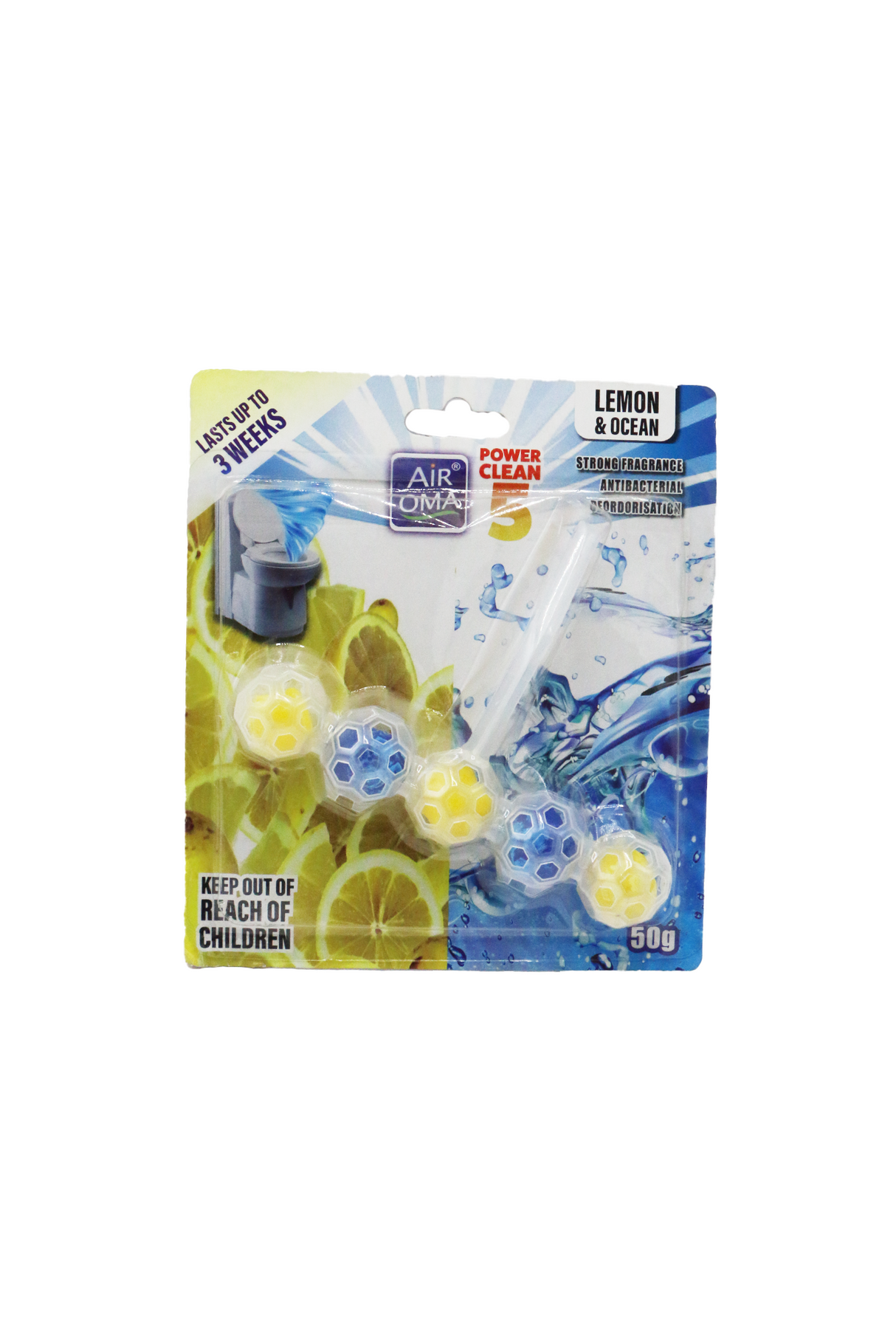 air oma toilet cleaner hanger 5pc 50g ref:017
