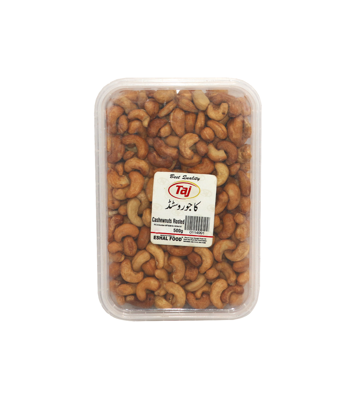 taj kaju roasted 500g box
