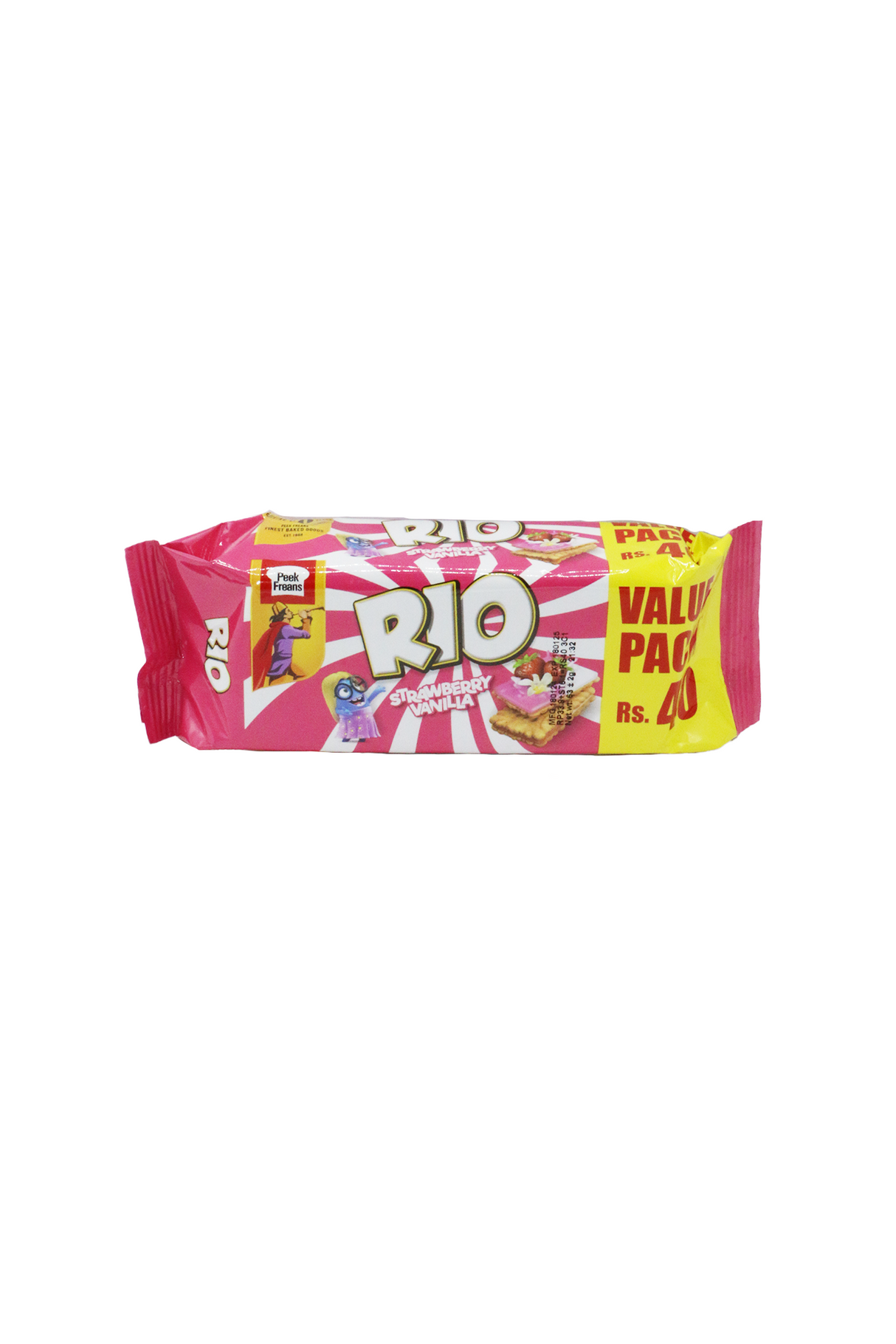 peek freans biscuits rio strawberry&vanilla 40rs