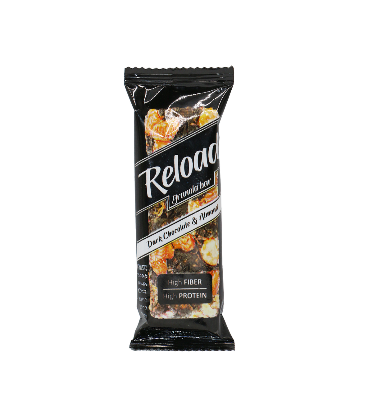reload granola bar dark chocolate& almond 40g