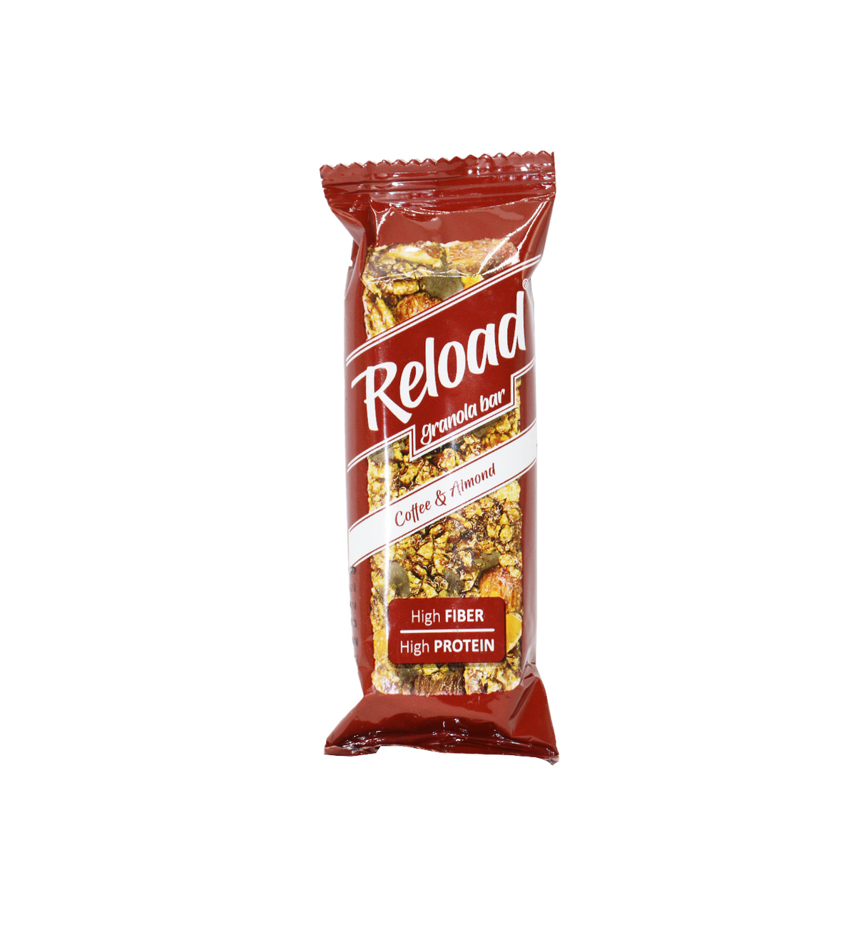 reload granola bar chocolate coffee& almond 40g