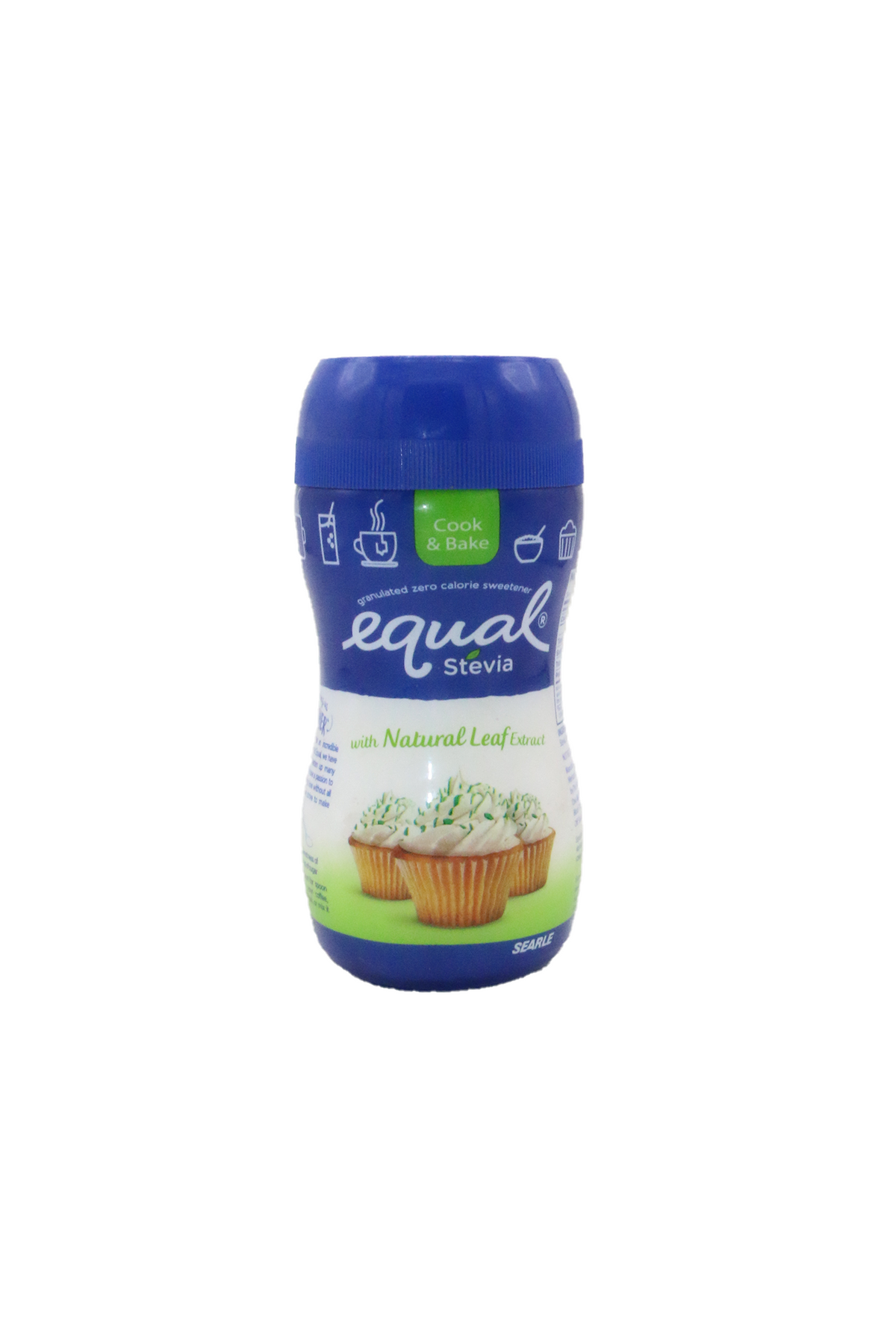 equal stevia sweetener zero calorie with natural leaf 60g jar